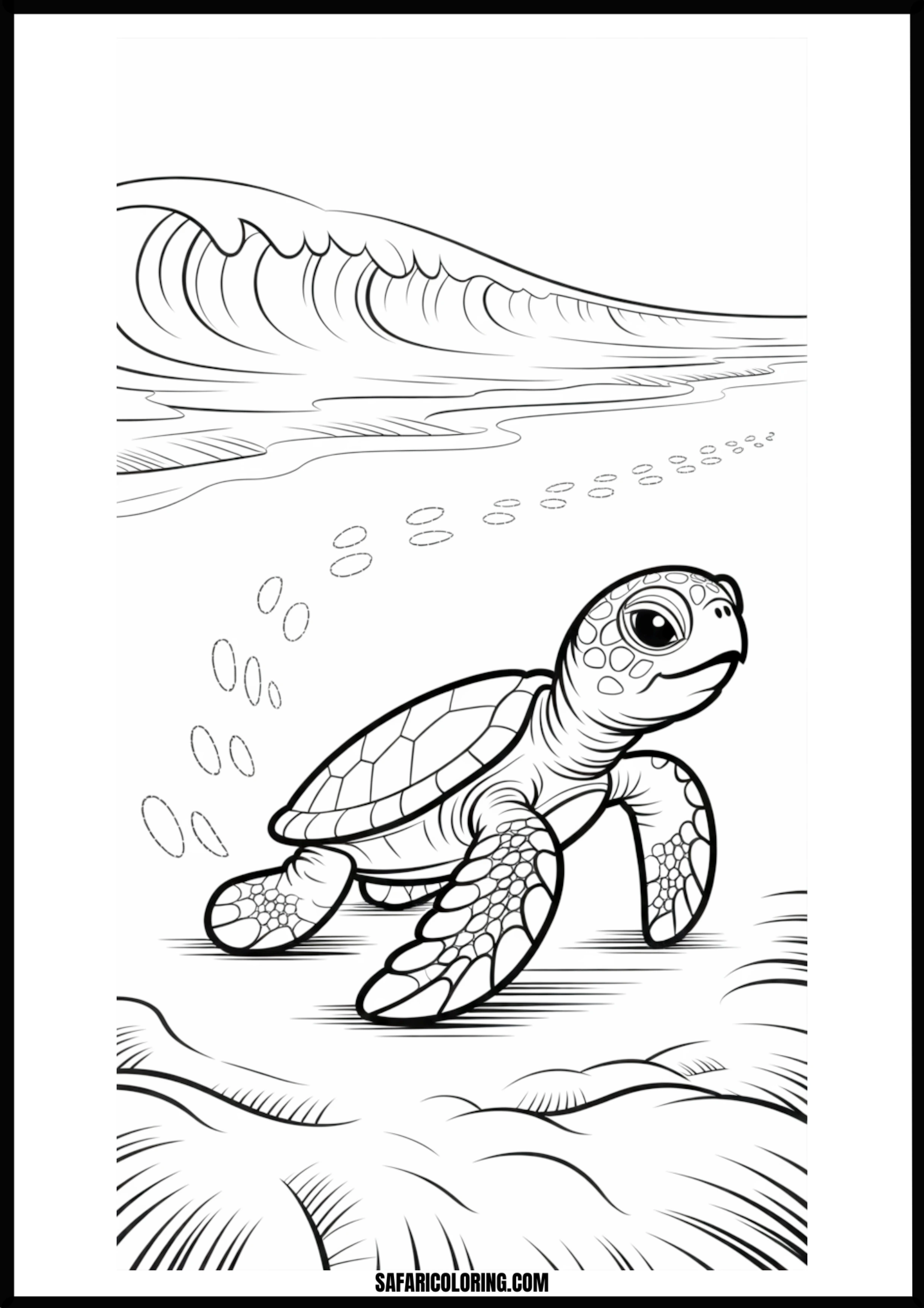 Adorable Baby Sea Turtle Baby sea turtle swimming underwater