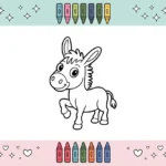 Donkey Coloring Pages