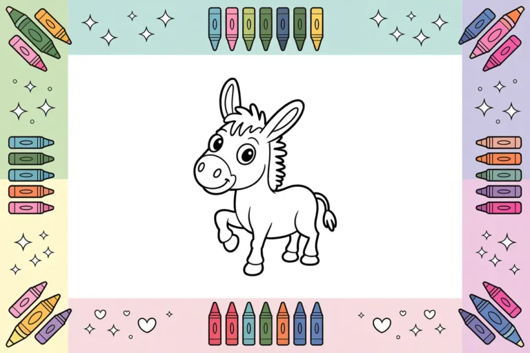 Donkey Coloring Pages
