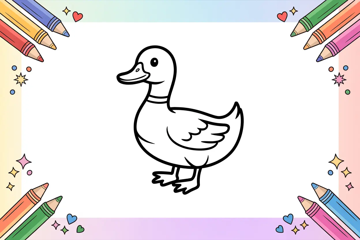 Duck Coloring Pages