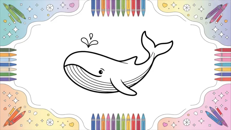 Free Whale Coloring Pages
