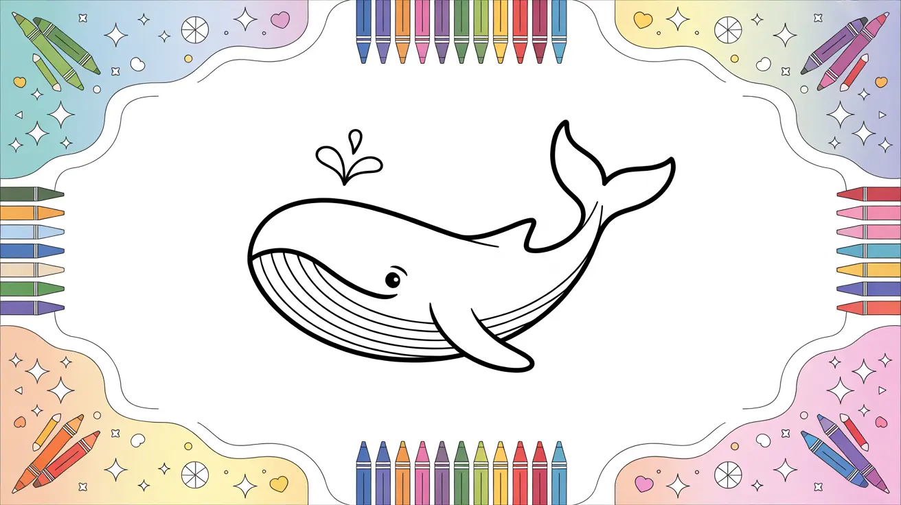 Free Whale Coloring Pages