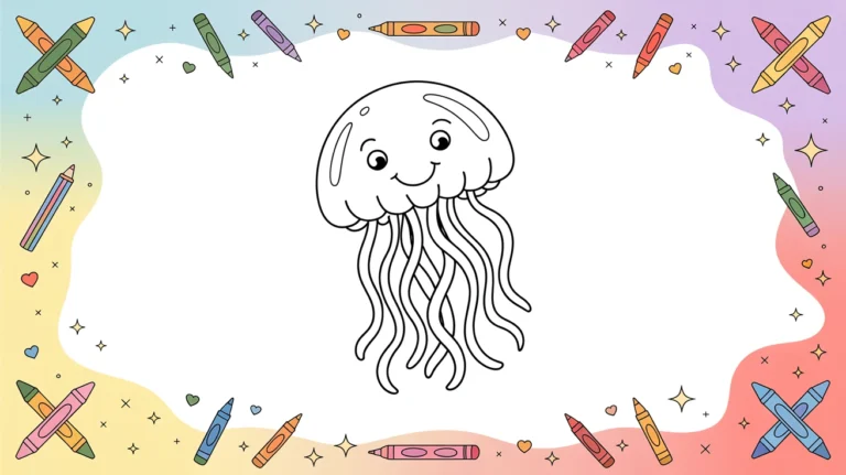 Collection of free printable jellyfish coloring pages for kids featuring various designs from simple to detailed