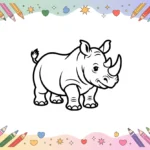 Rhino Coloring Pages
