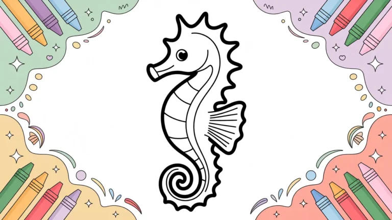 Seahorse Coloring Pages