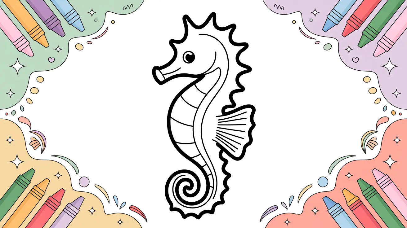 Seahorse Coloring Pages