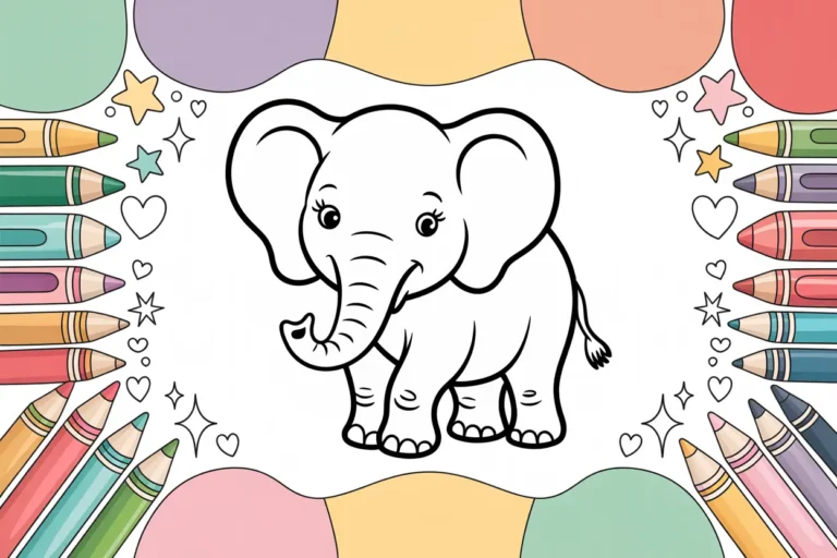Free Printable Elephant Coloring Pages for Kids