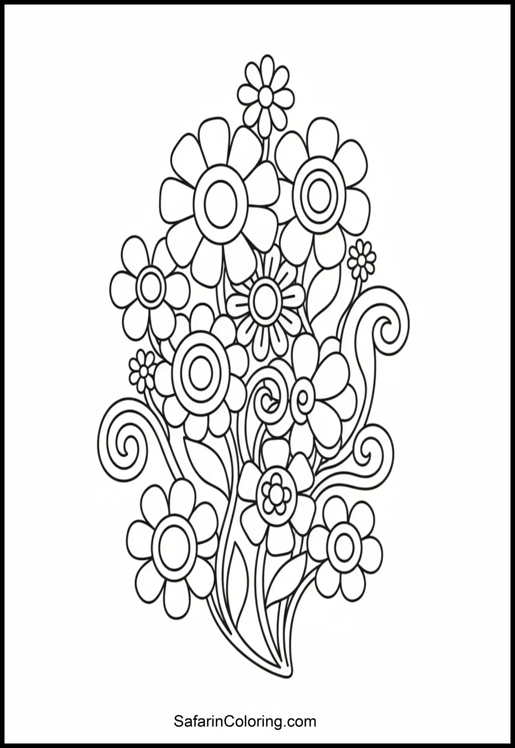 Abstract Flower Power Pattern Scaled