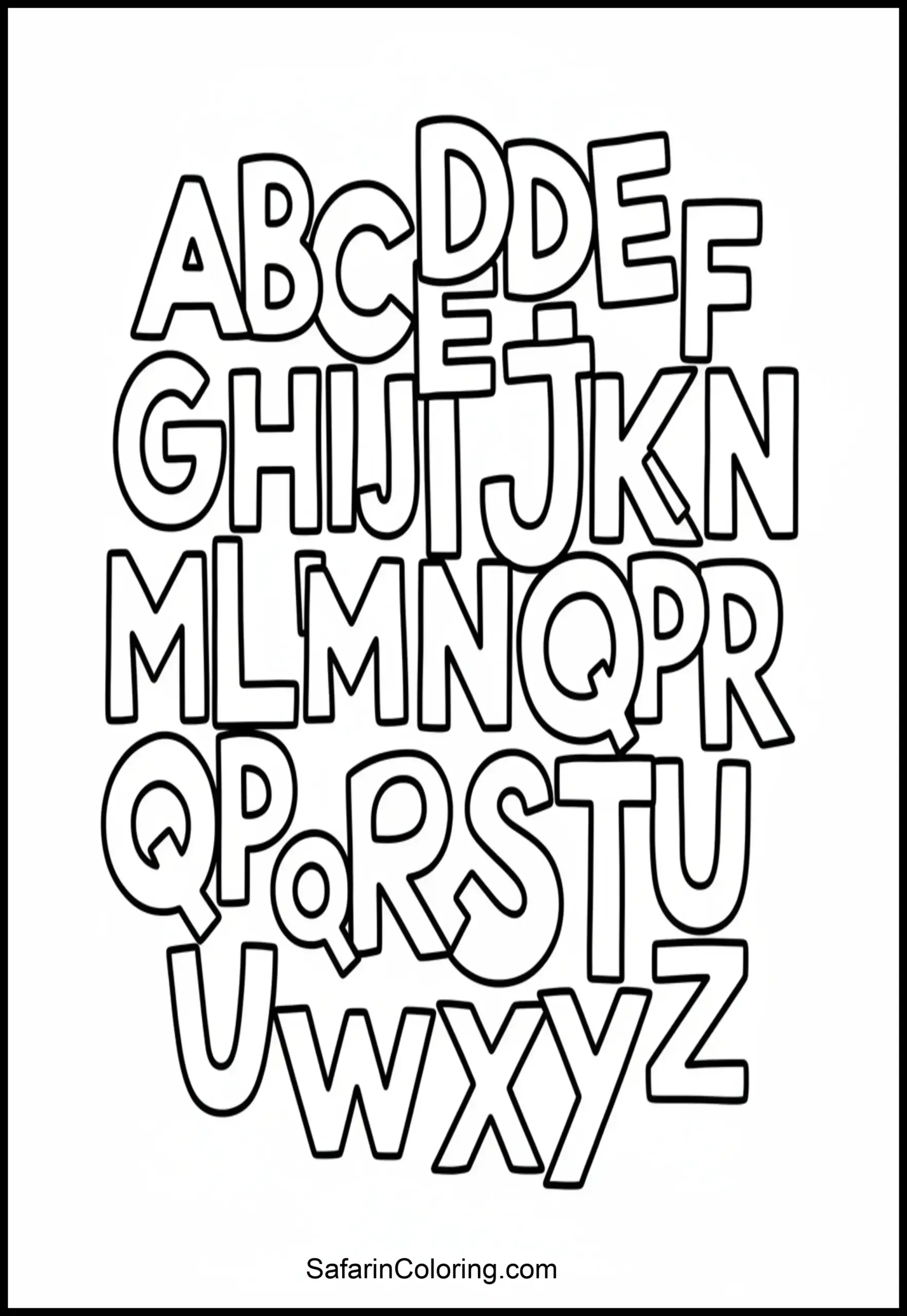 Abstract Jumbled Alphabet Scaled