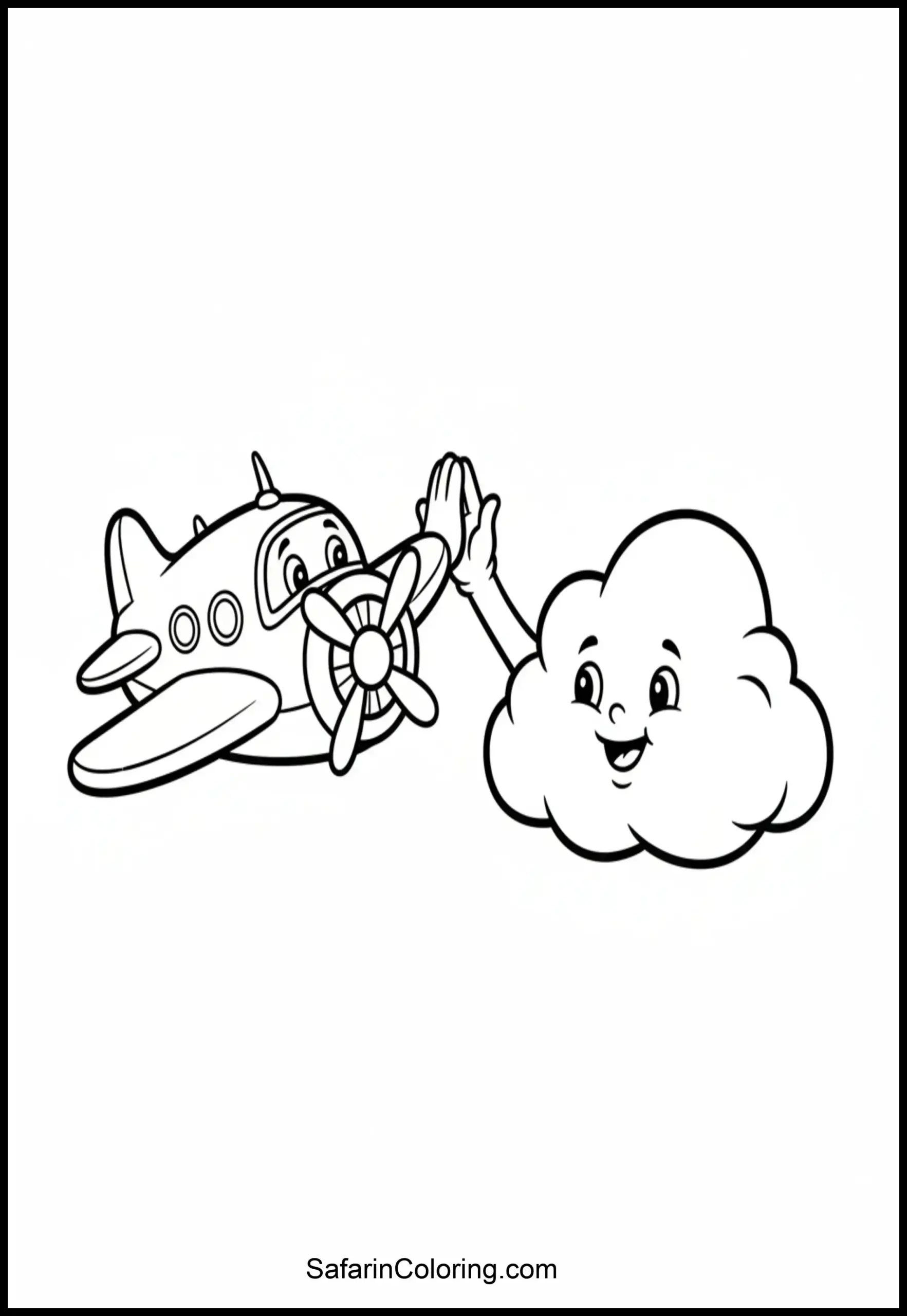Airplane High Five Cloud Scaled