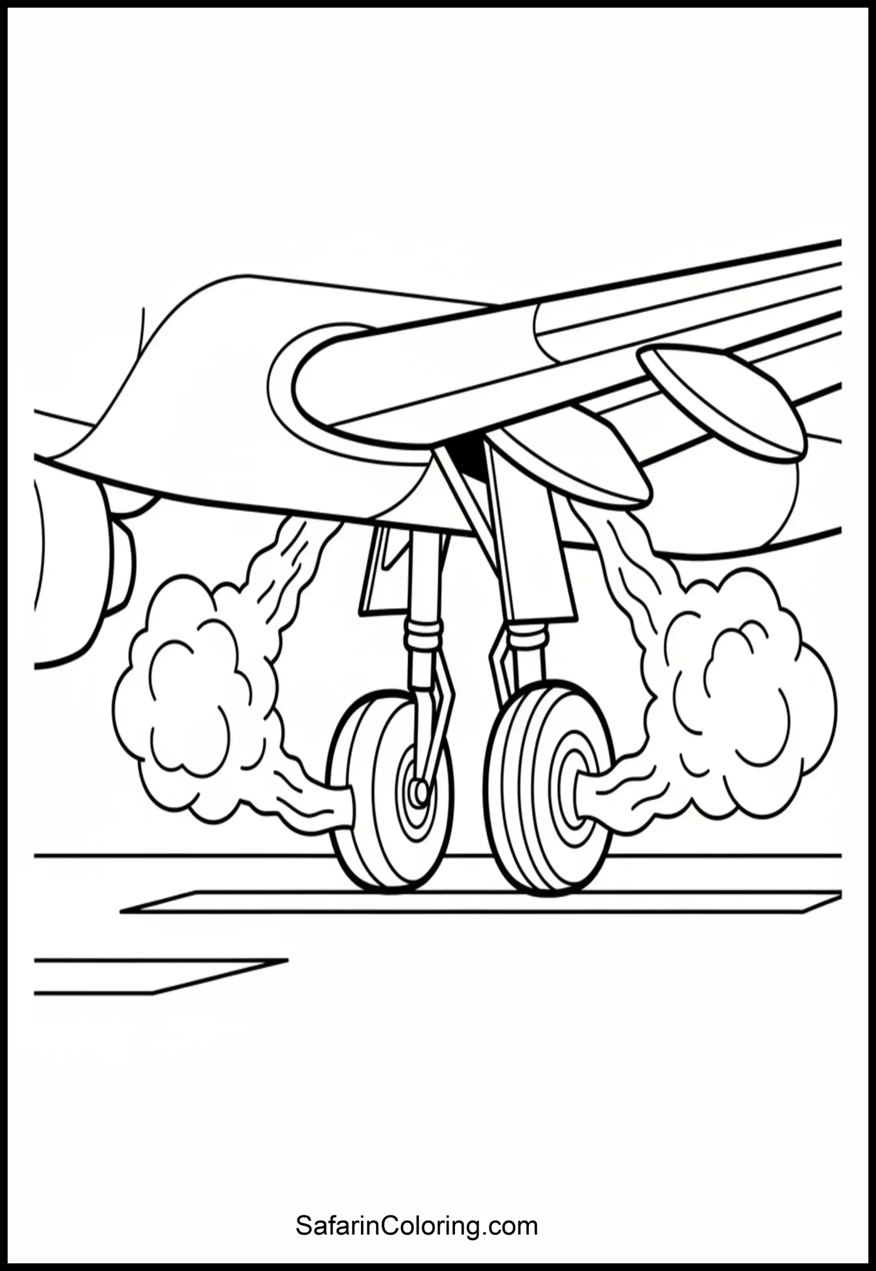 Airplane Landing Gear Scaled