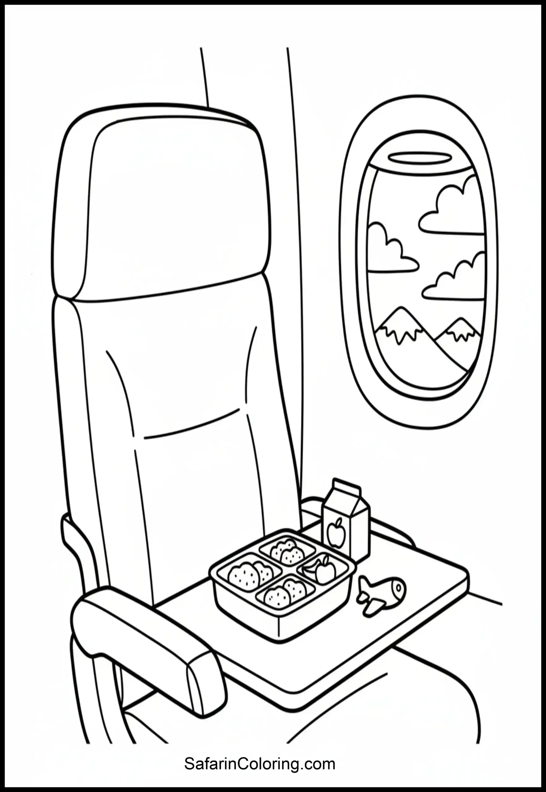 Airplane Seat Meal Scaled