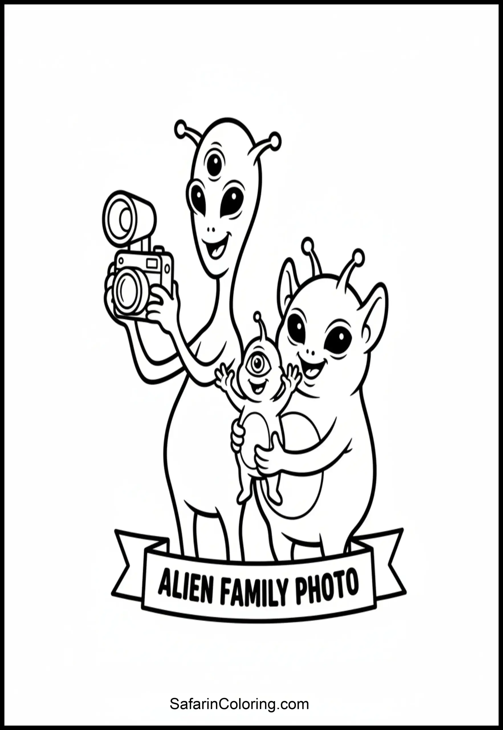 Alien Family Photo Scaled