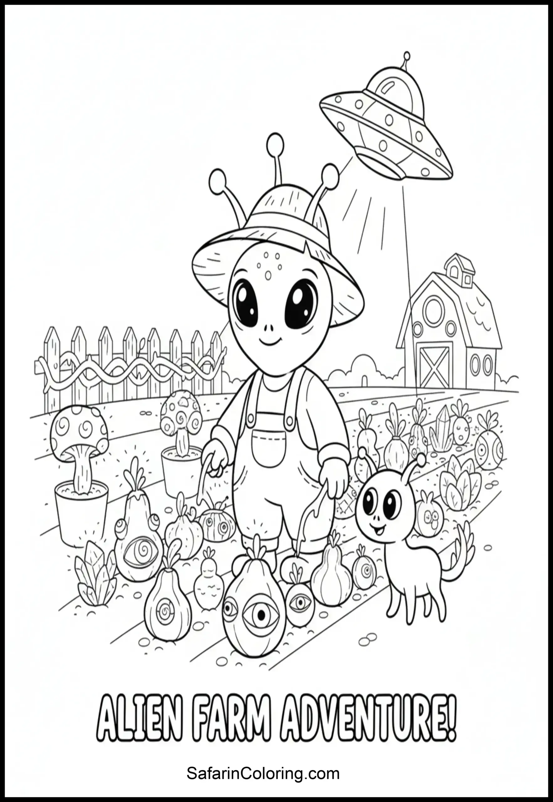 Alien Farmer Vegetables Scaled