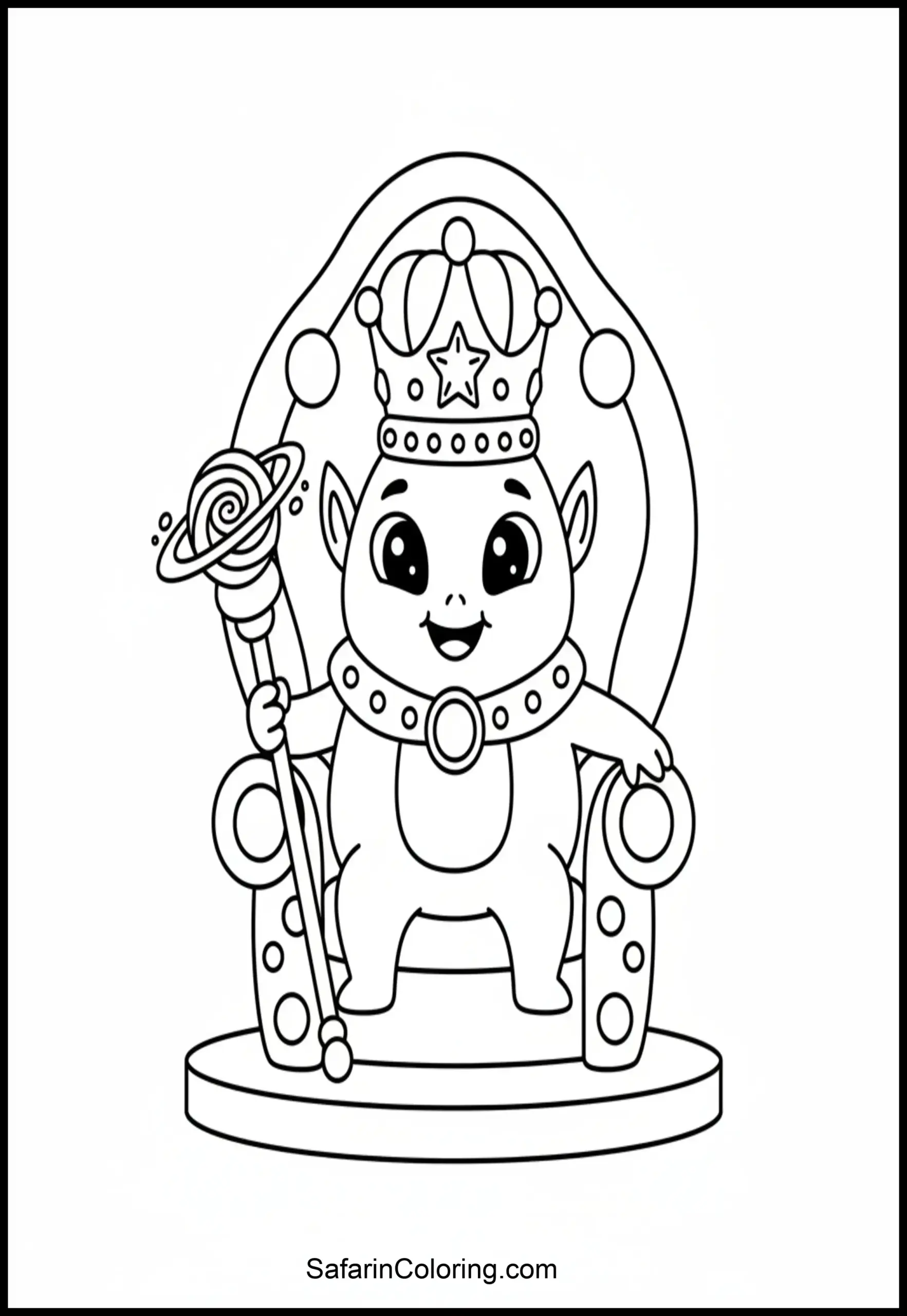 Alien King Throne Scaled