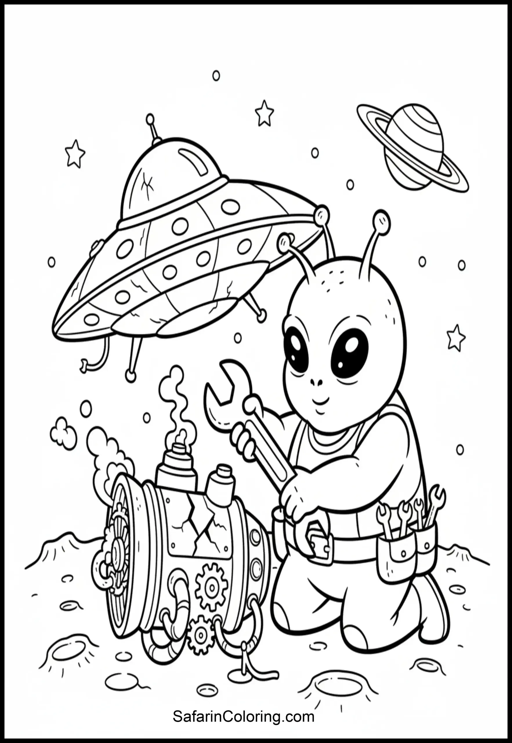 Alien Mechanic Spaceship Scaled