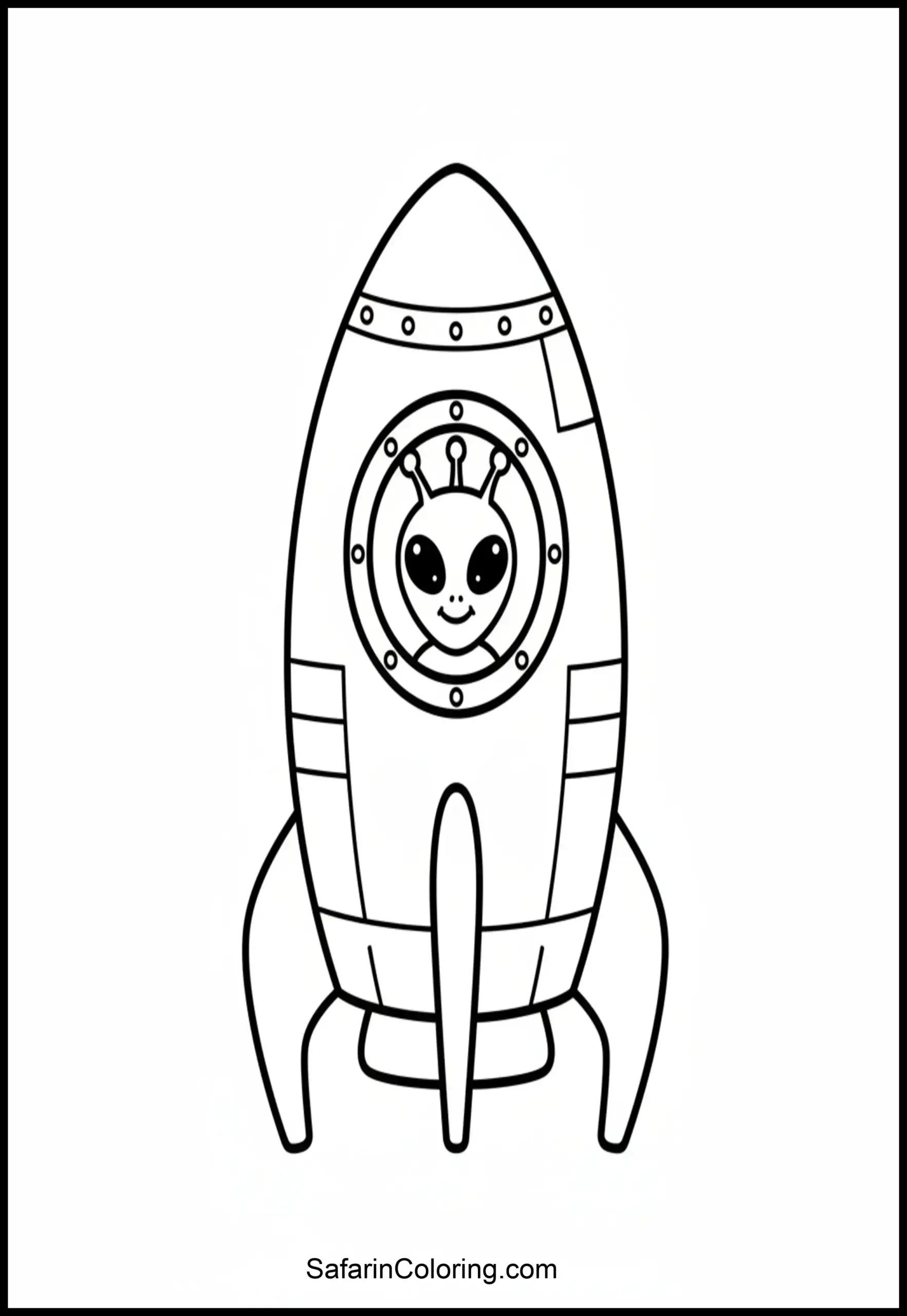 Alien Peeking Rocket Scaled