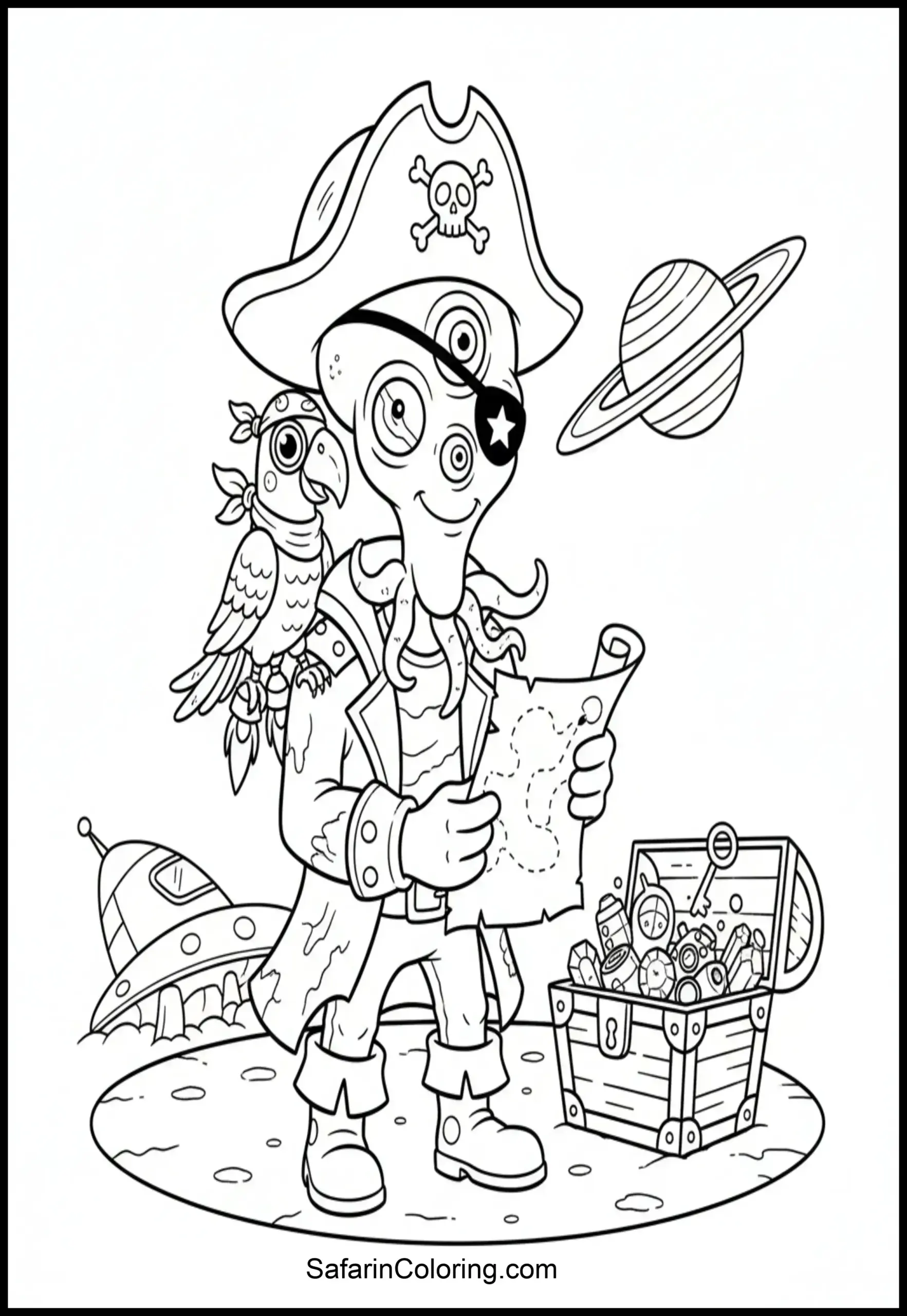 Alien Pirate Treasure Scaled