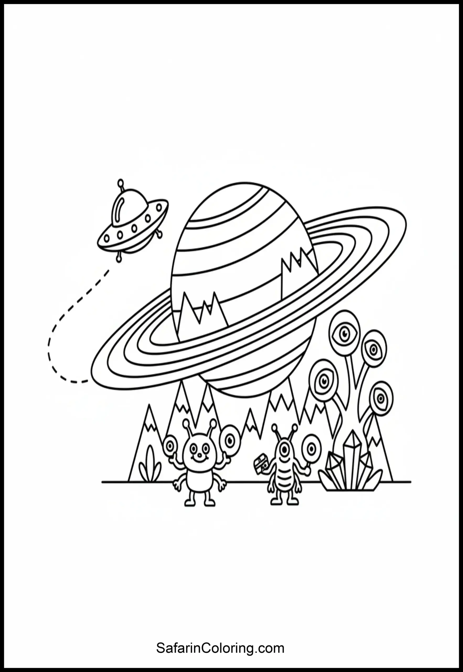 Alien Planet Rings Ufo Scaled