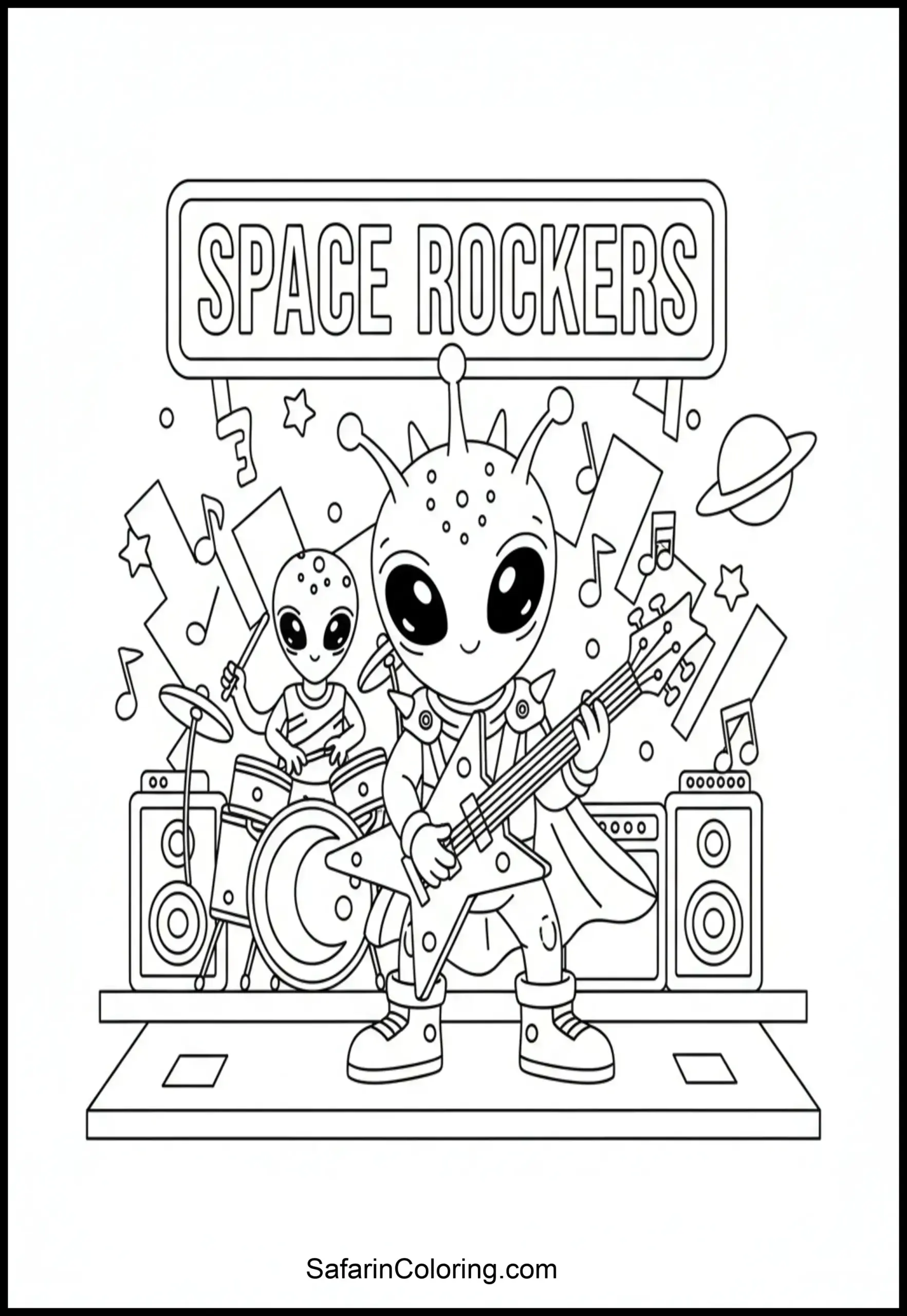 Alien Playing Guitar Scaled