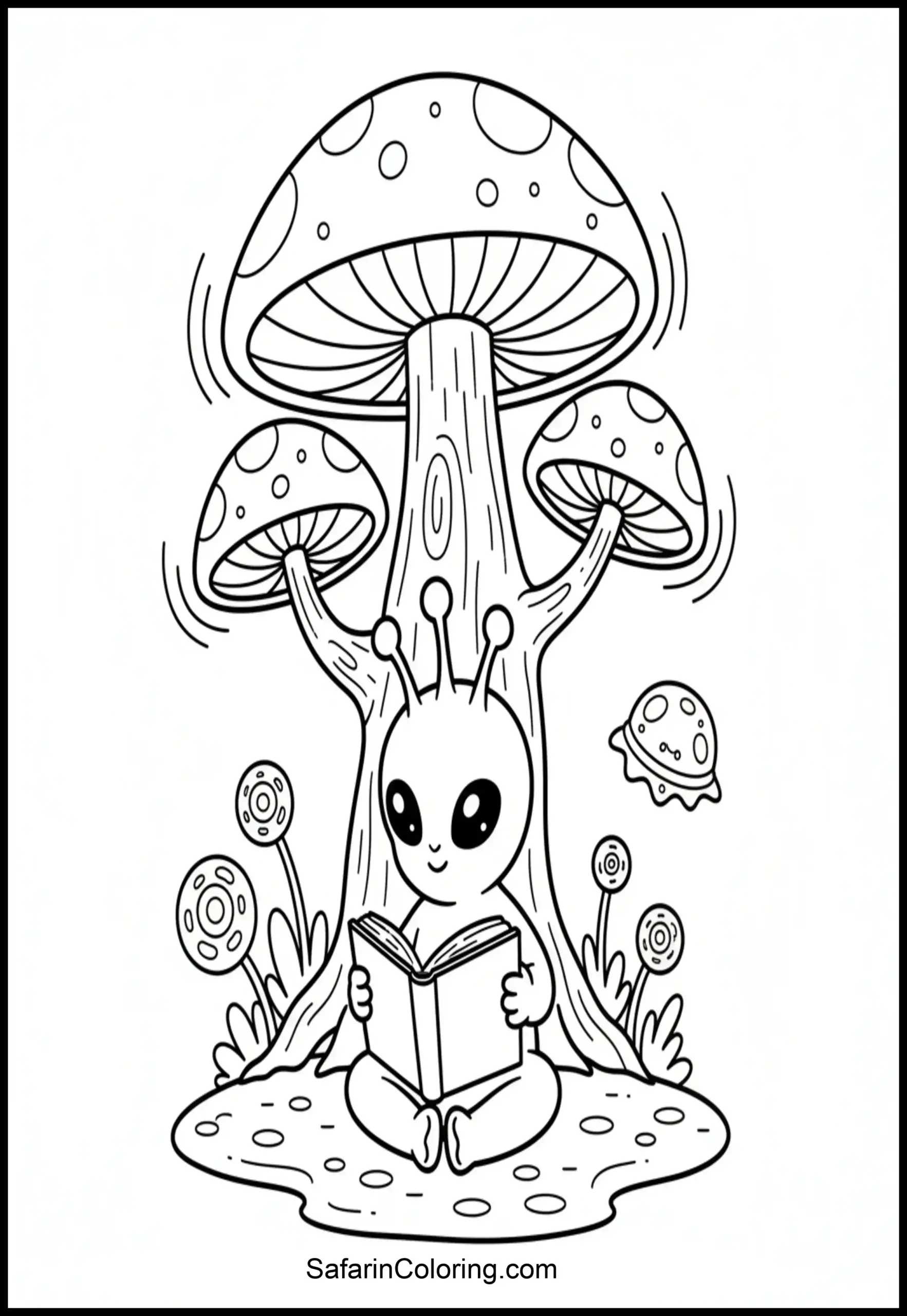 Alien Reading Book Scaled