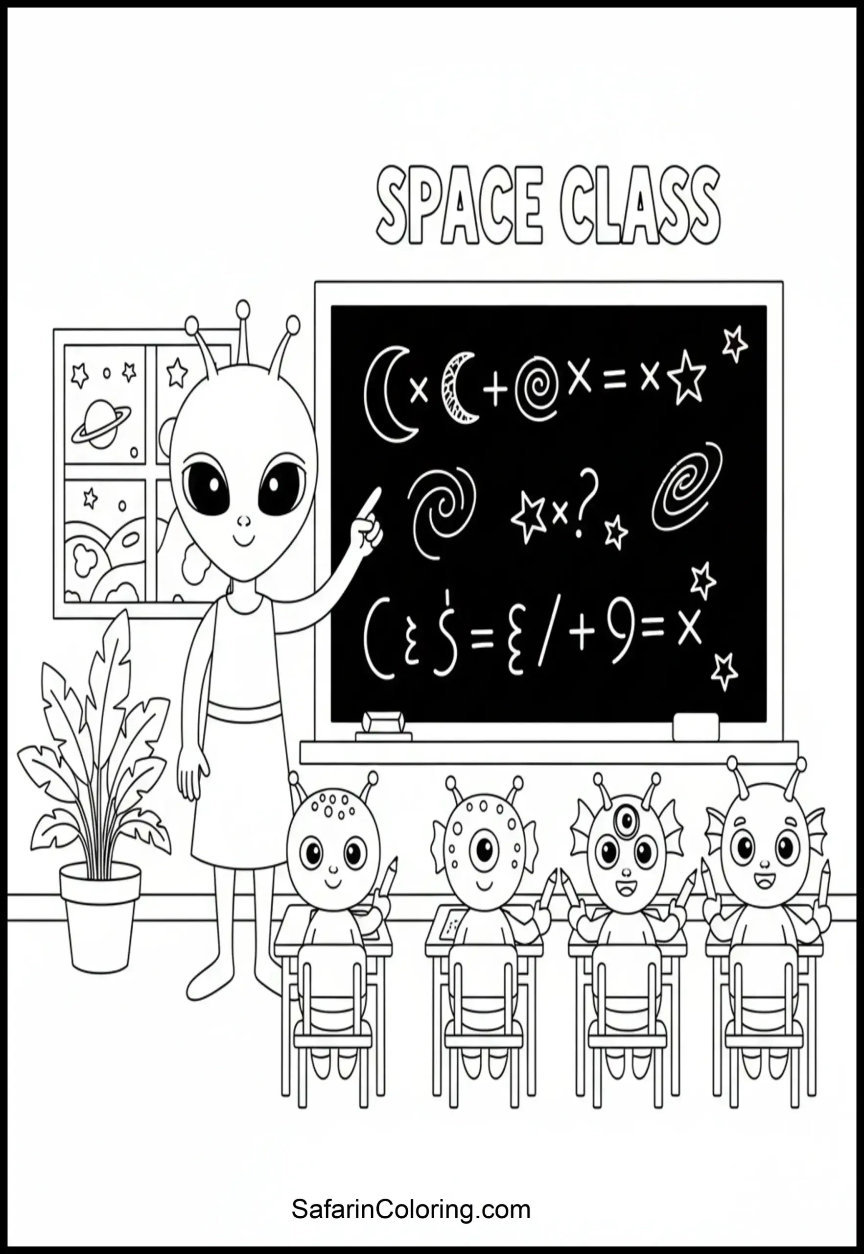 Alien Teacher Classroom Scaled