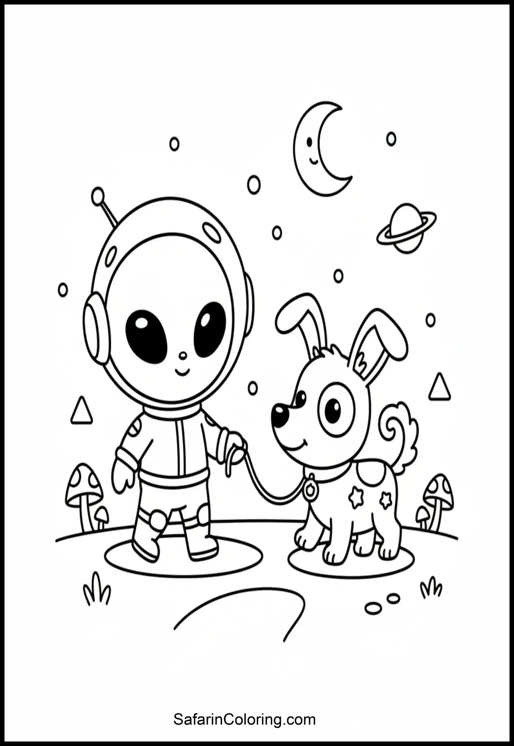 Alien Walking Space Dog Scaled