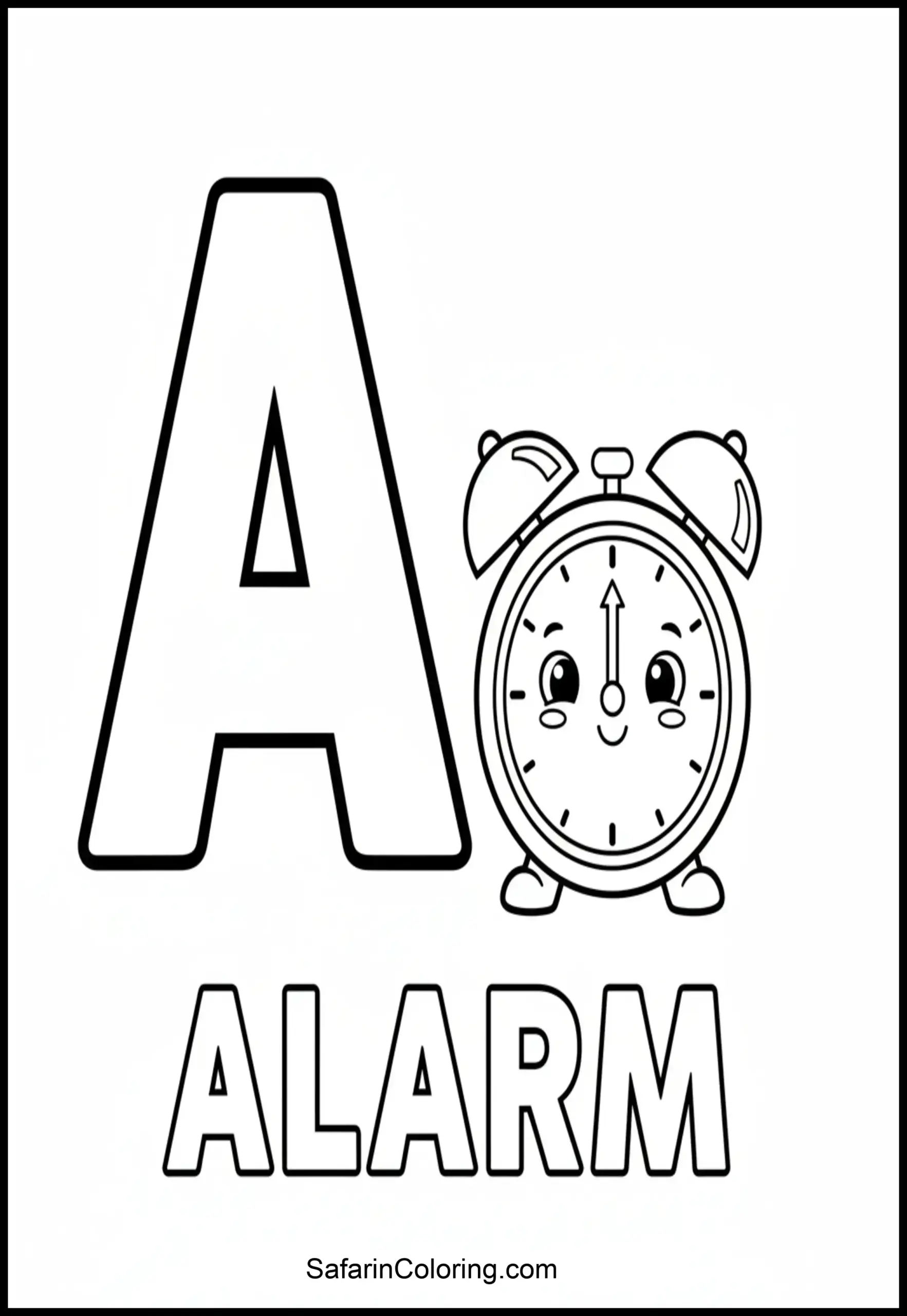 Alphabet A Alarm Clock Scaled