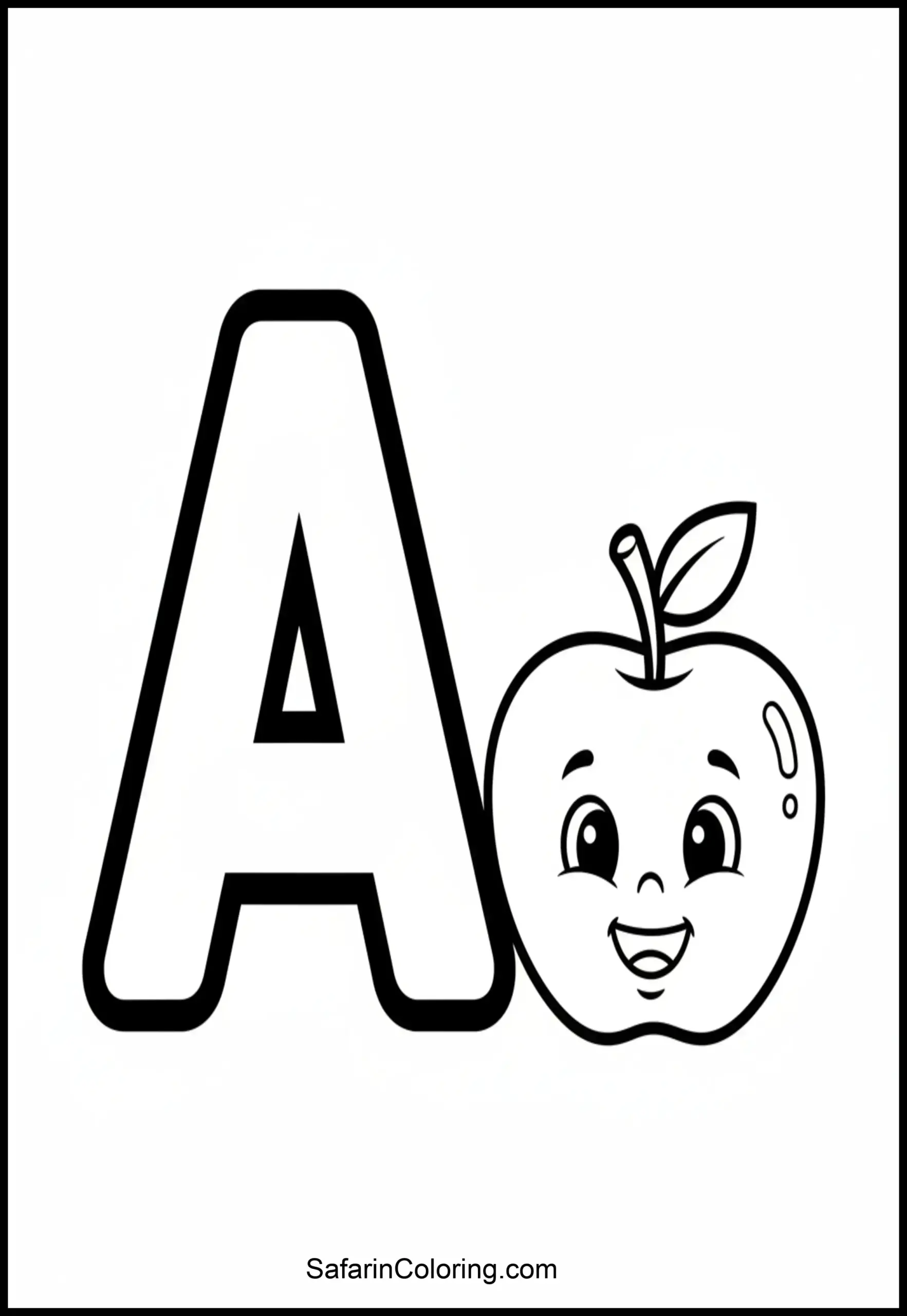 Alphabet A Apple Scaled