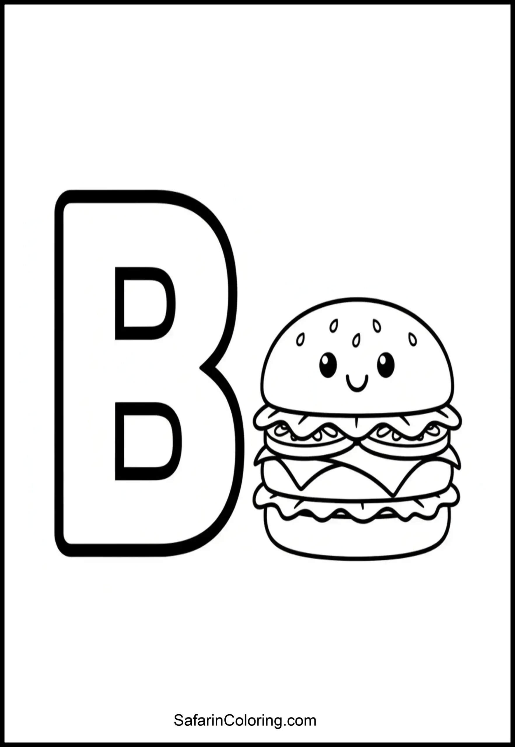 Alphabet B Burger Scaled