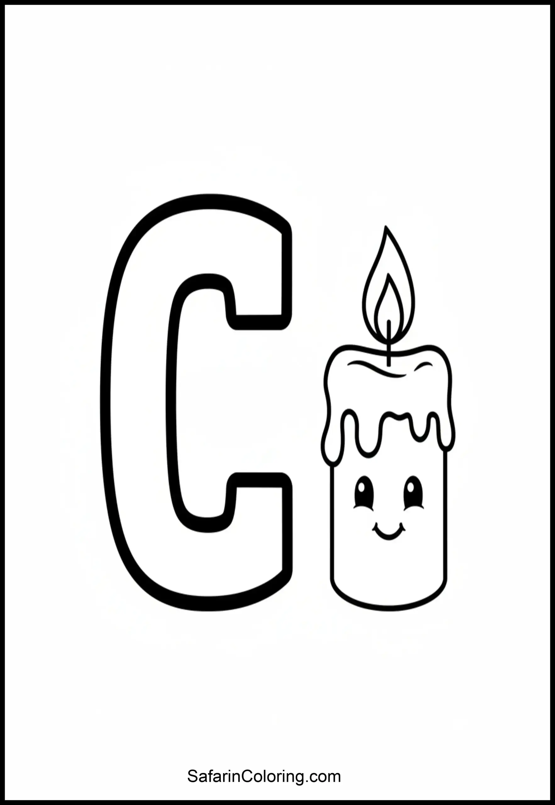 Alphabet C Candle Scaled