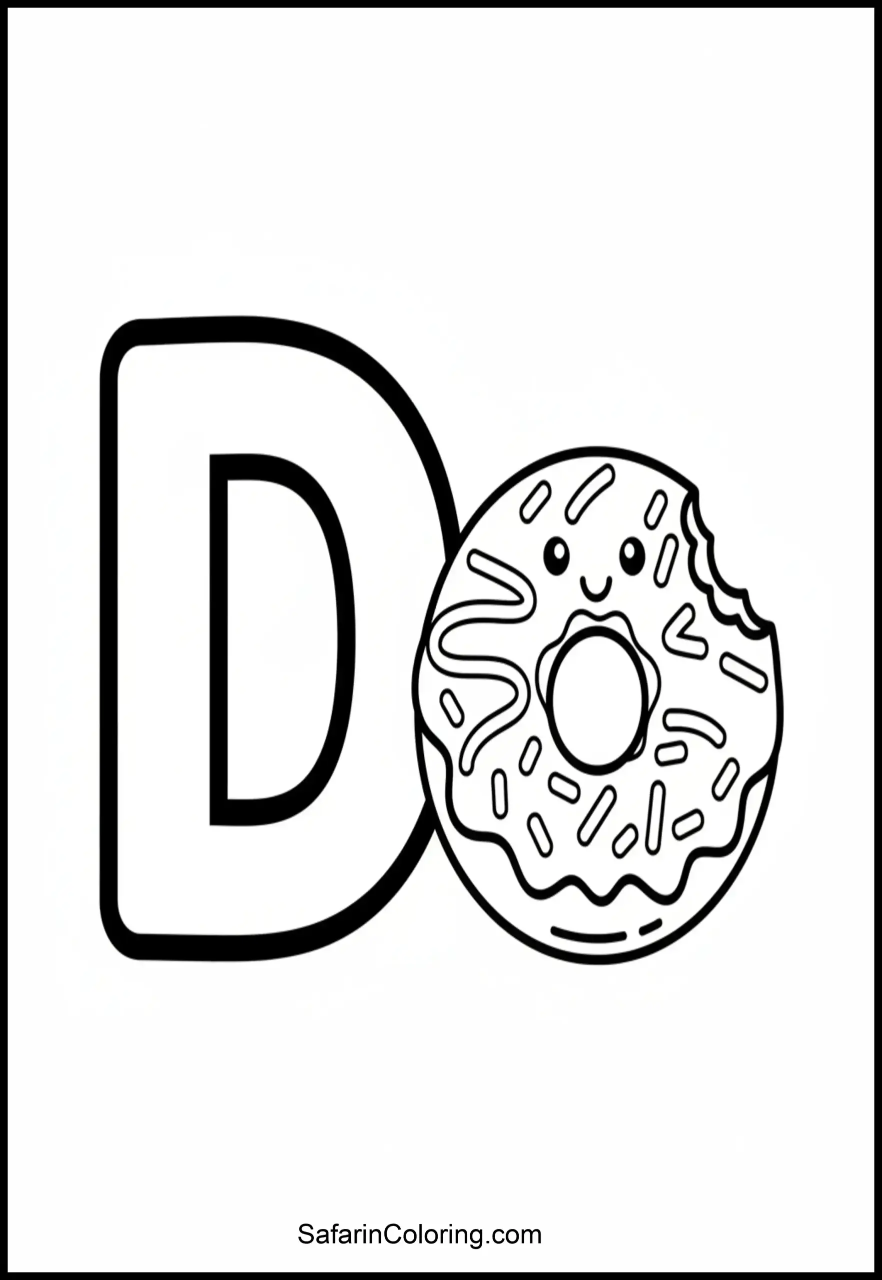 Alphabet D Donut Scaled