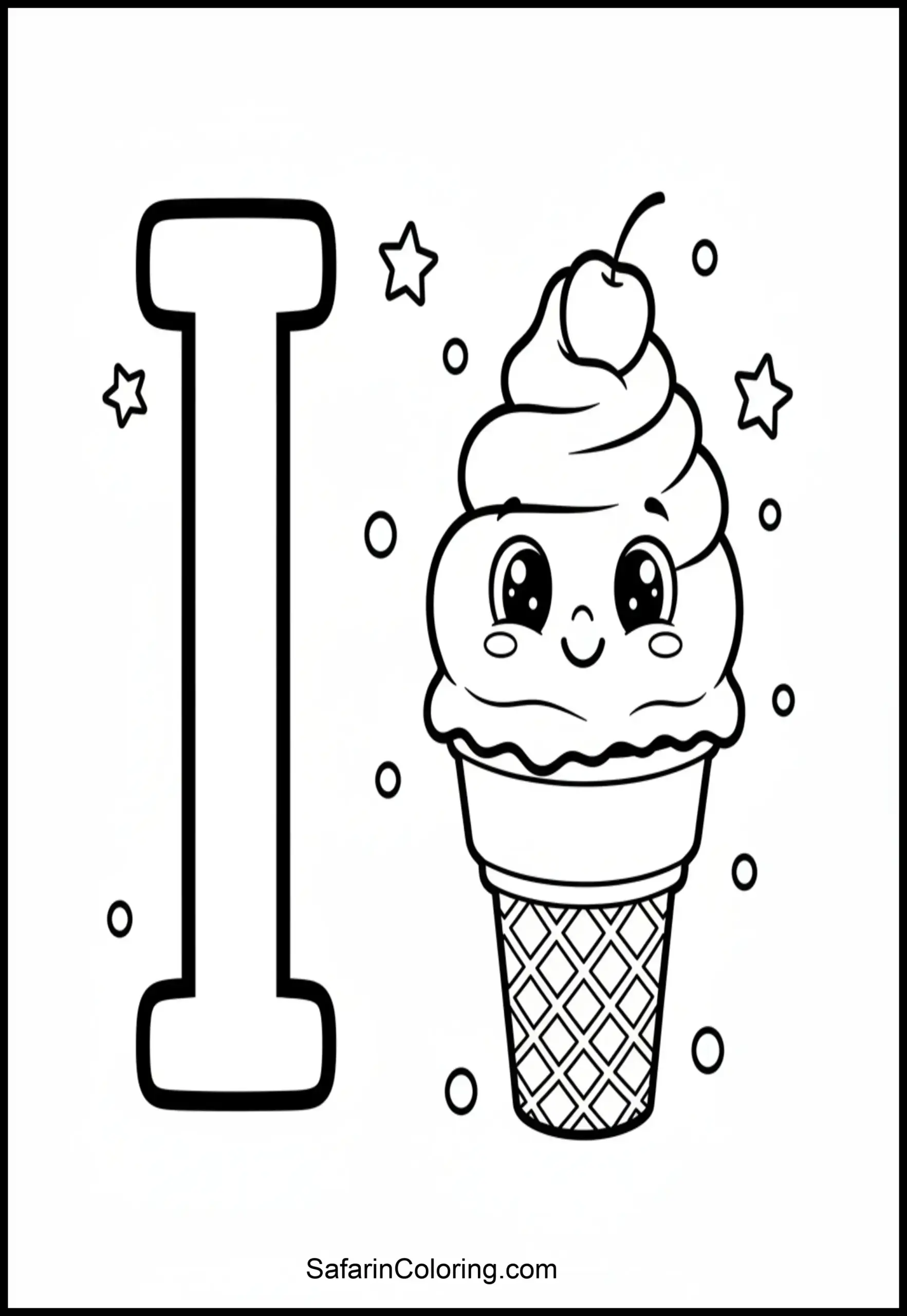 Alphabet I Icecream Scaled