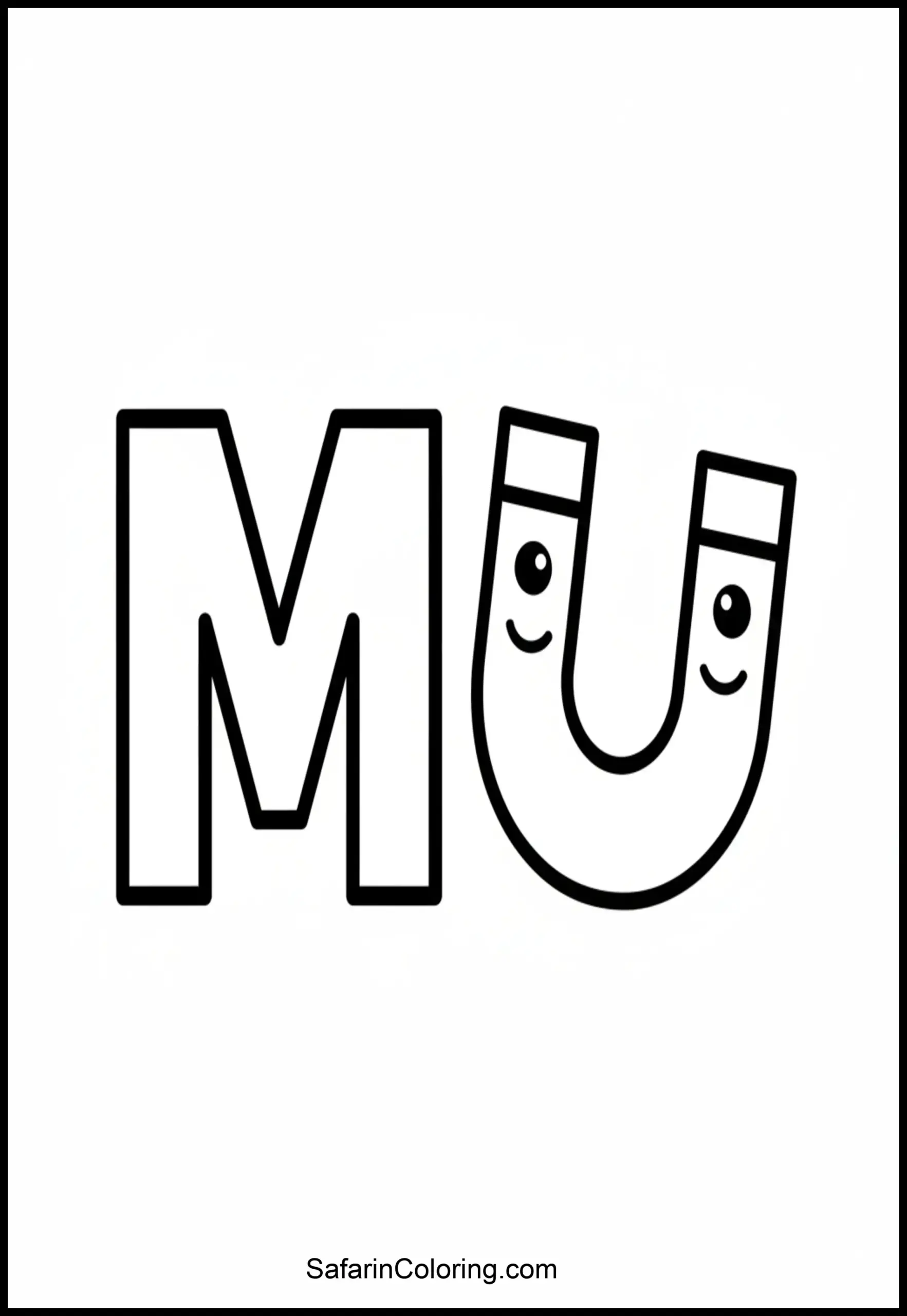 Alphabet M Magnet Scaled