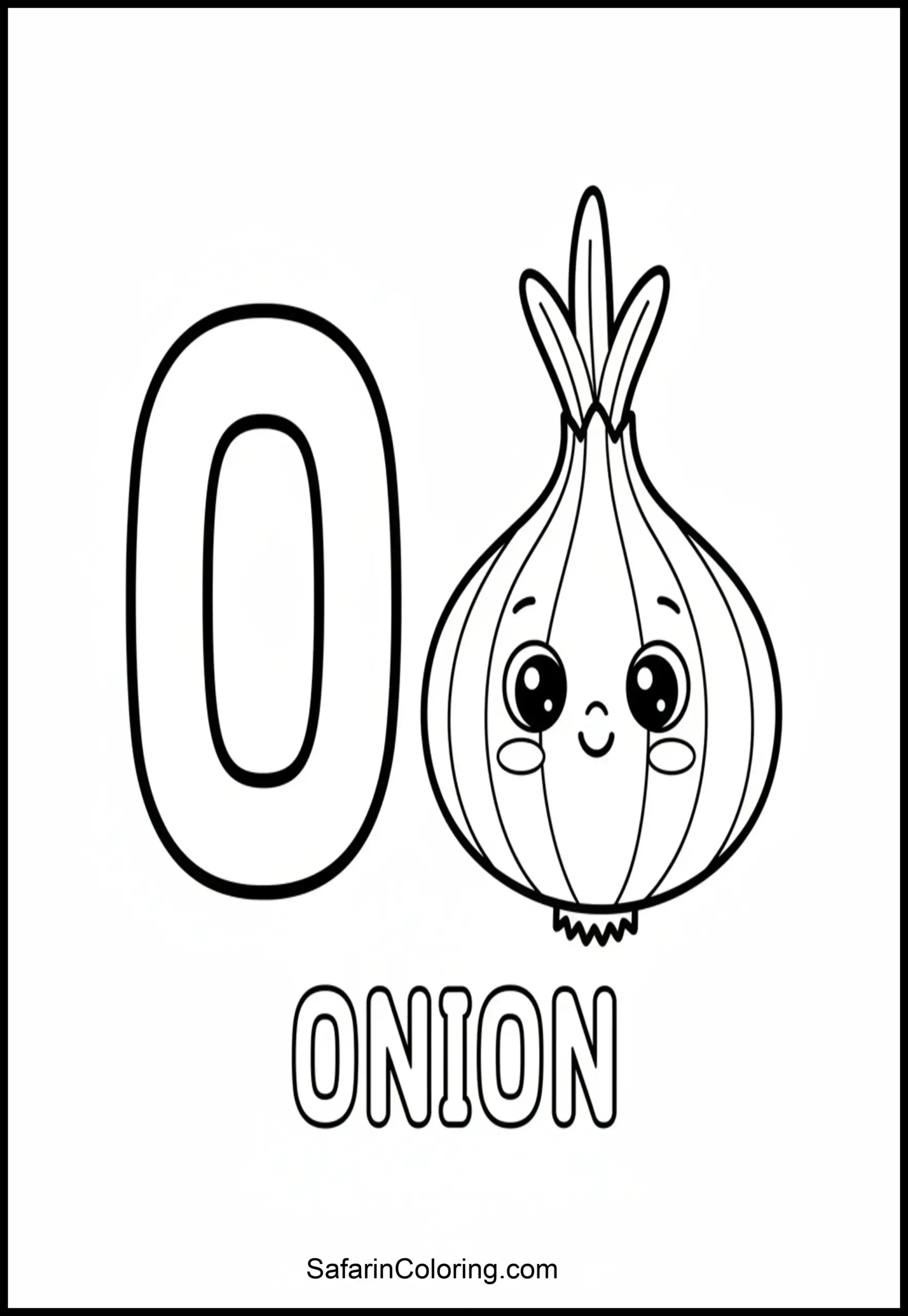 Alphabet O Onion Scaled