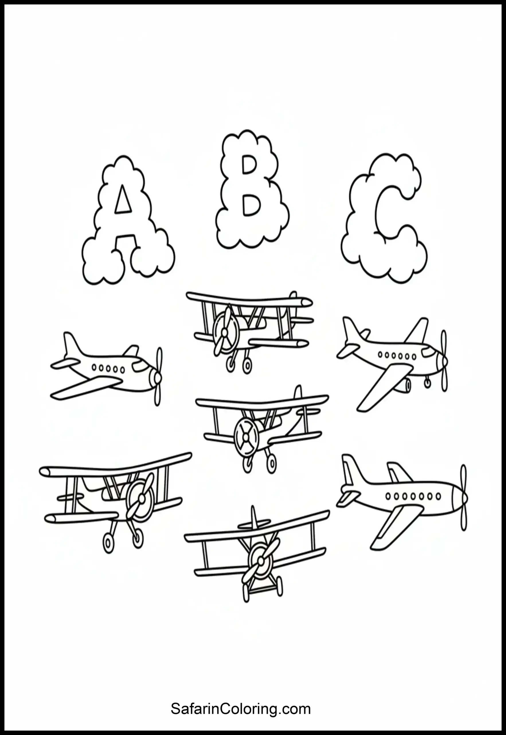 Alphabet Planes Clouds Scaled