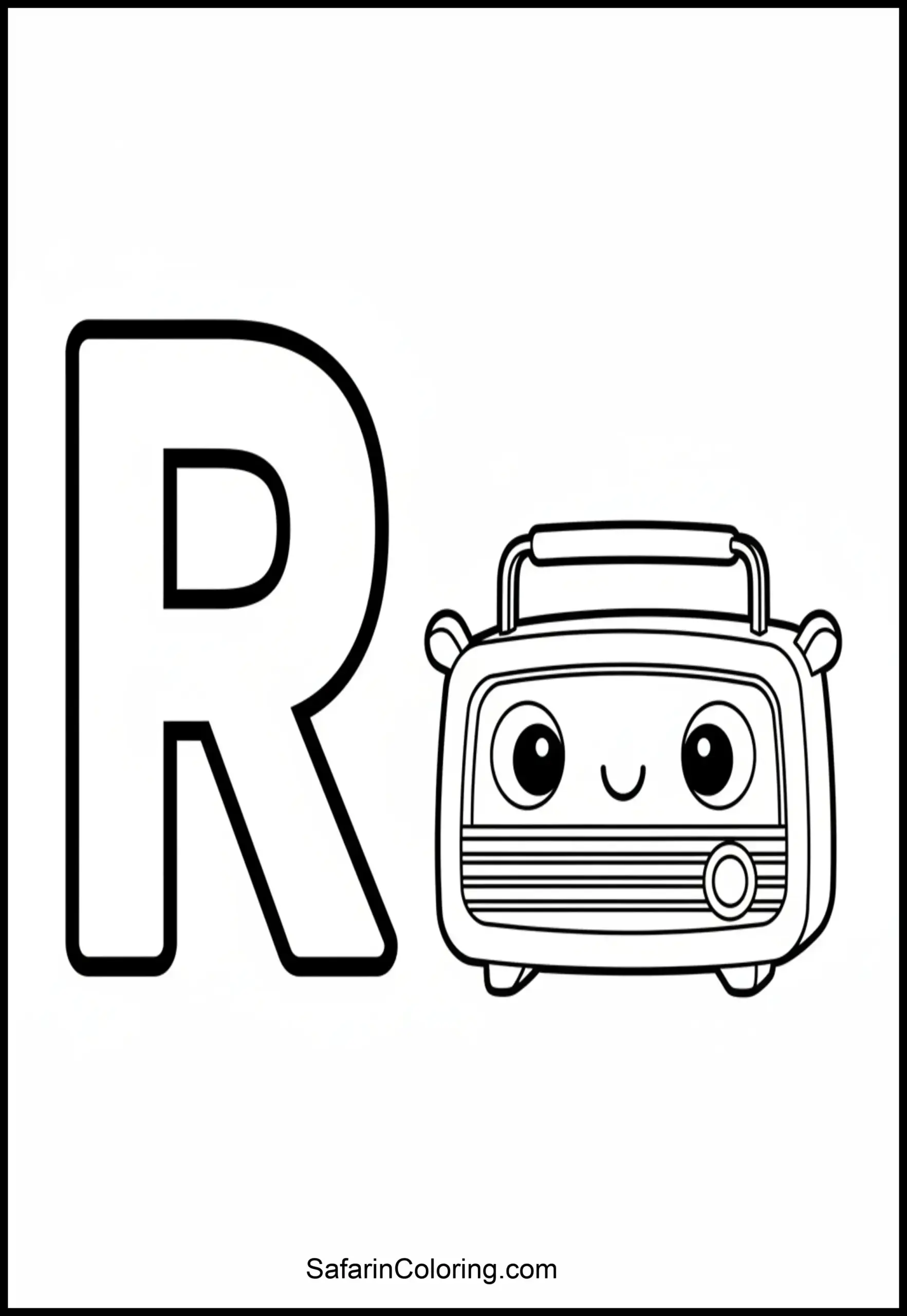 Alphabet R Radio Scaled