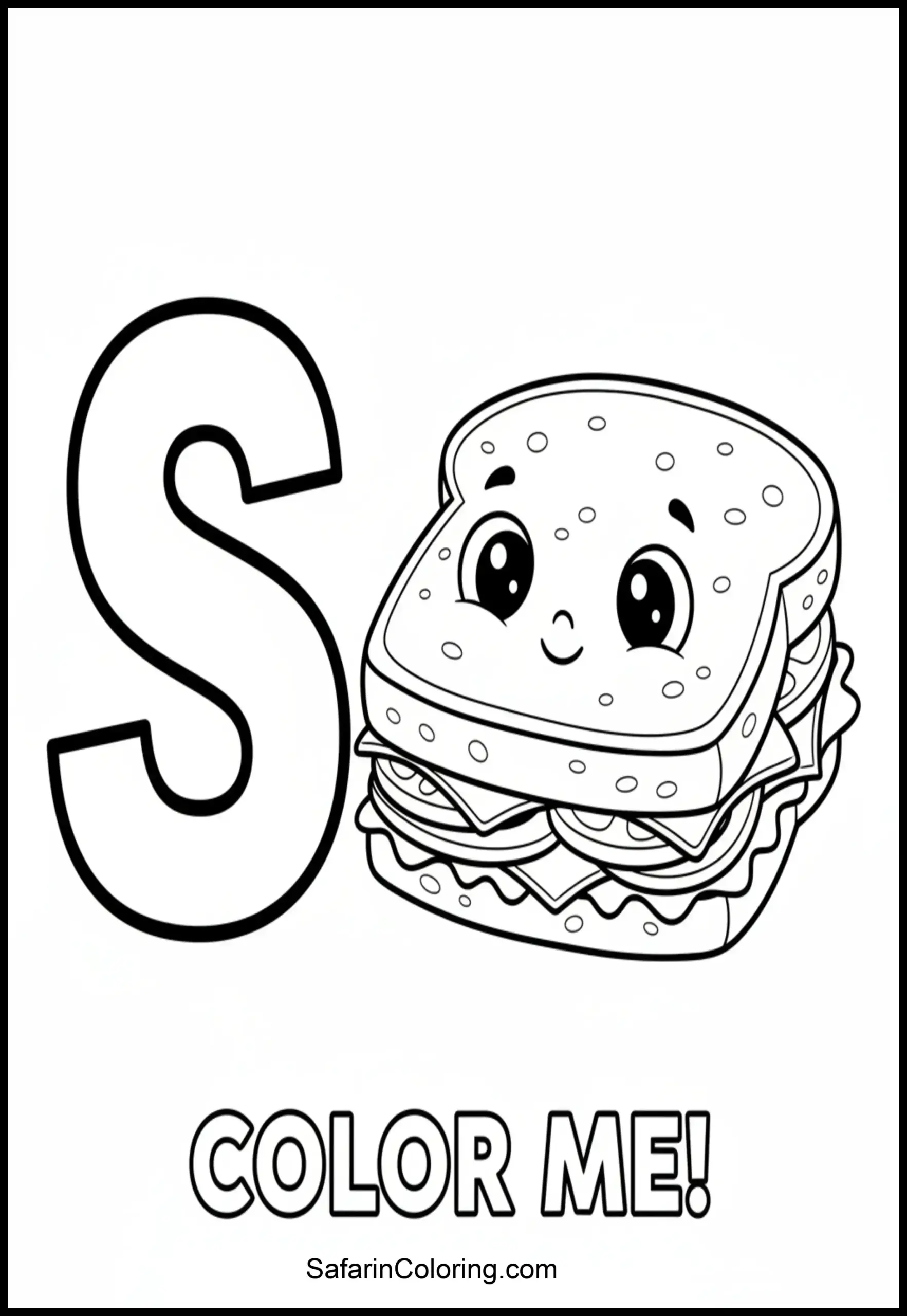 Alphabet S Sandwich Scaled