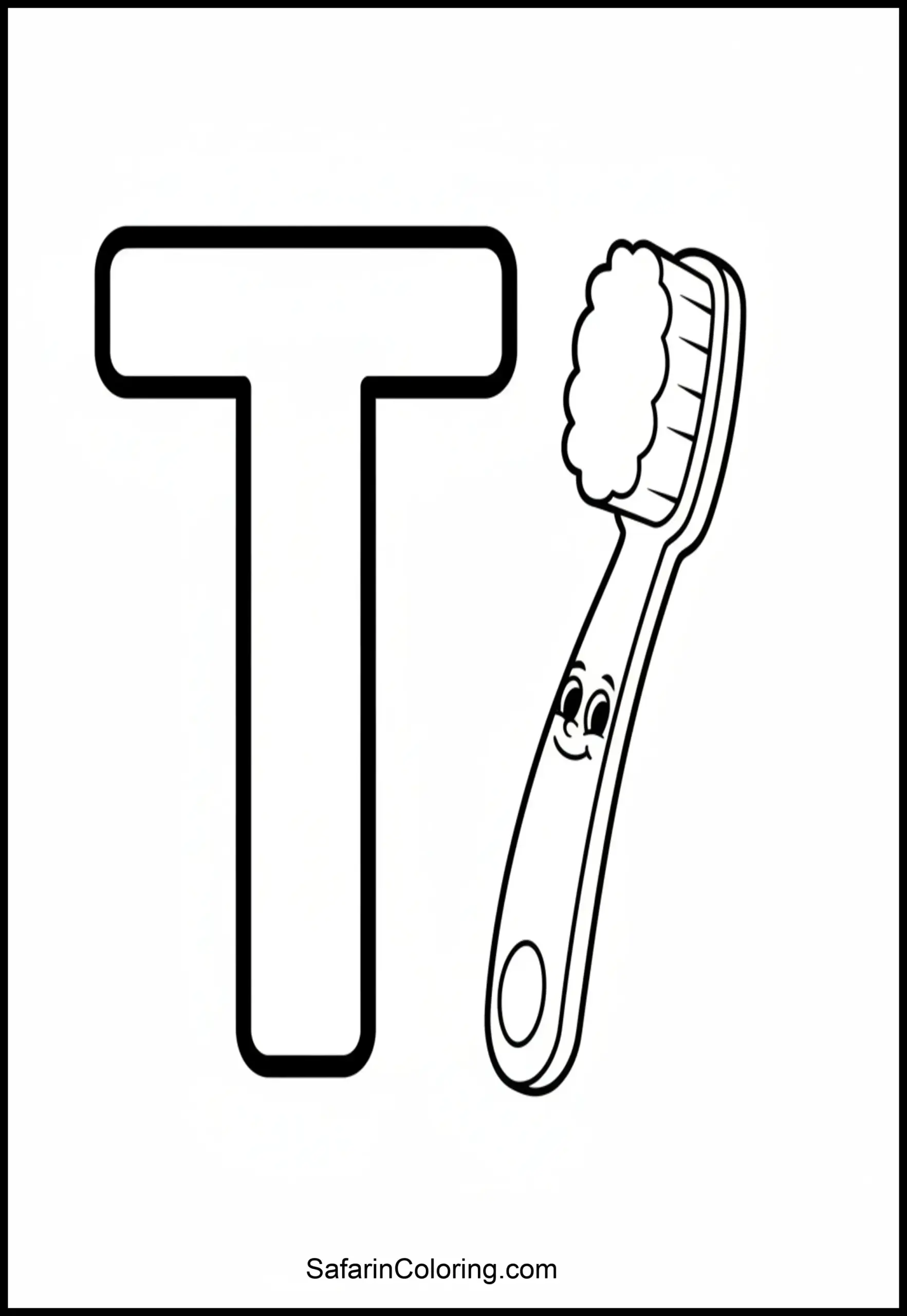 Alphabet T Toothbrush Scaled