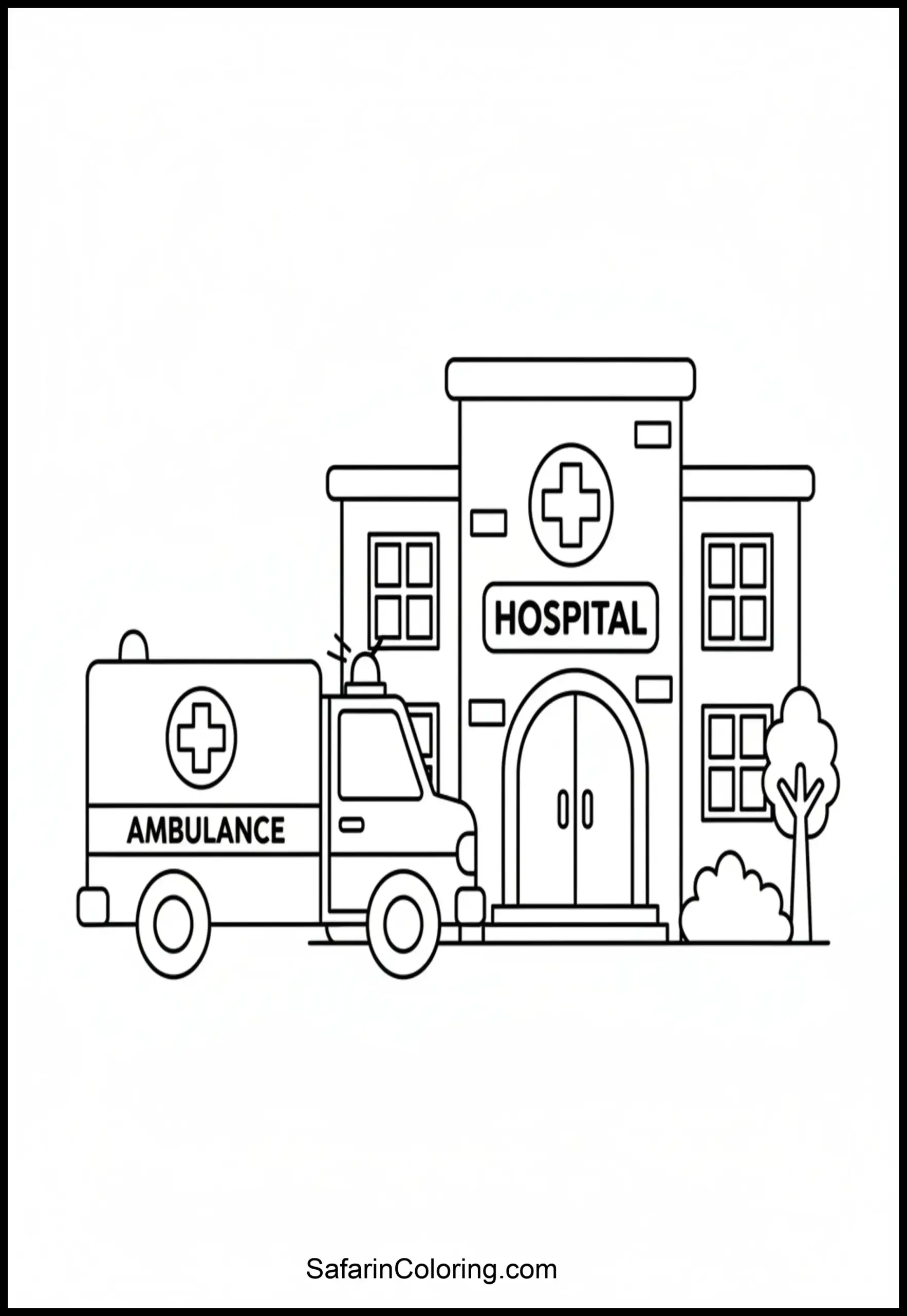 Ambulance At Hospital Scaled