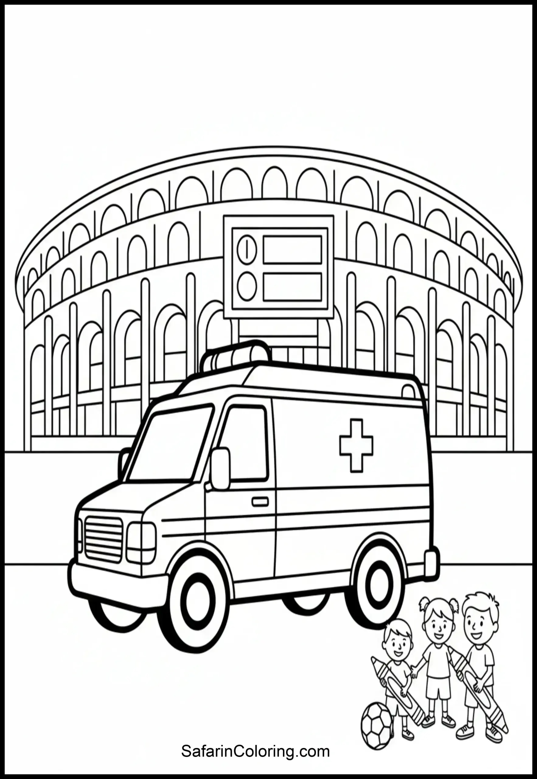 Ambulance At Stadium Scaled