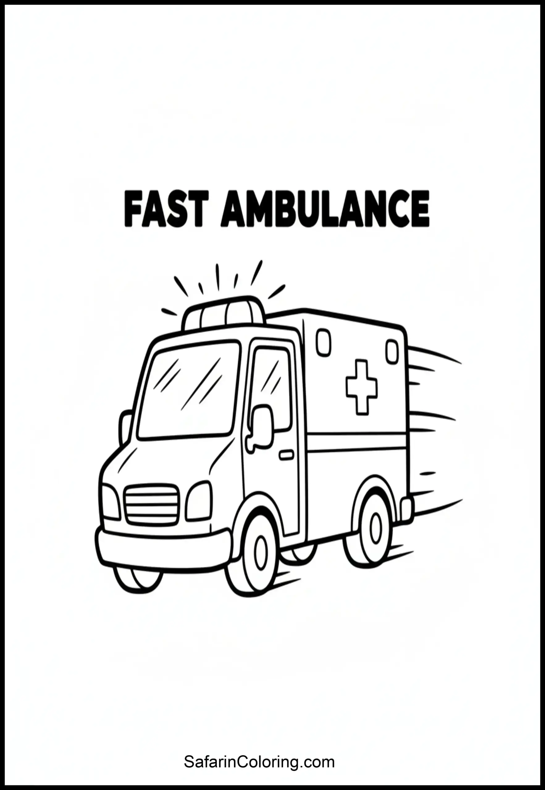 Ambulance Driving Fast Lights Scaled