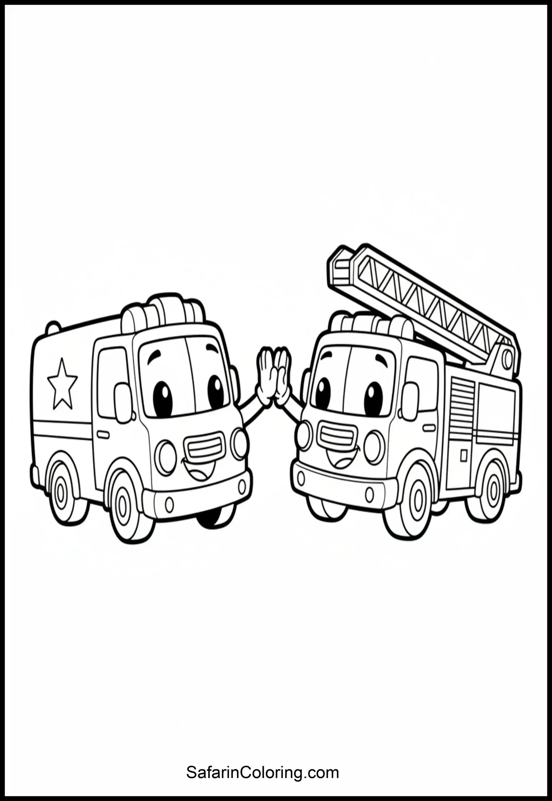 Ambulance Firetruck High Five Scaled