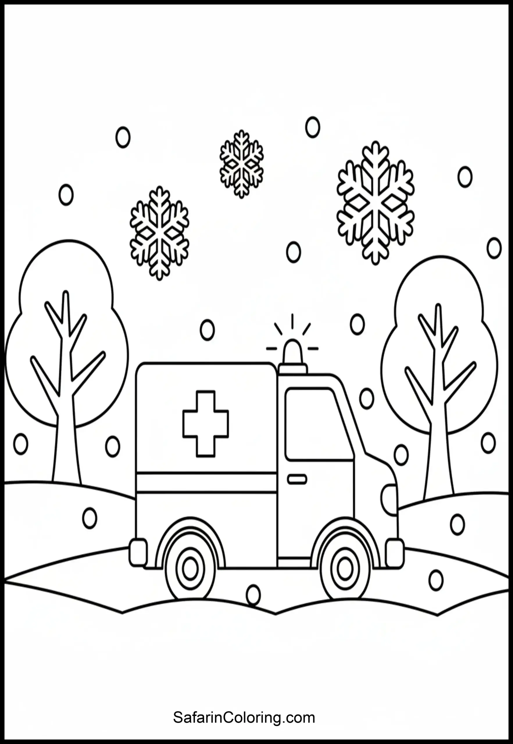 Ambulance In Snow Winter Scaled