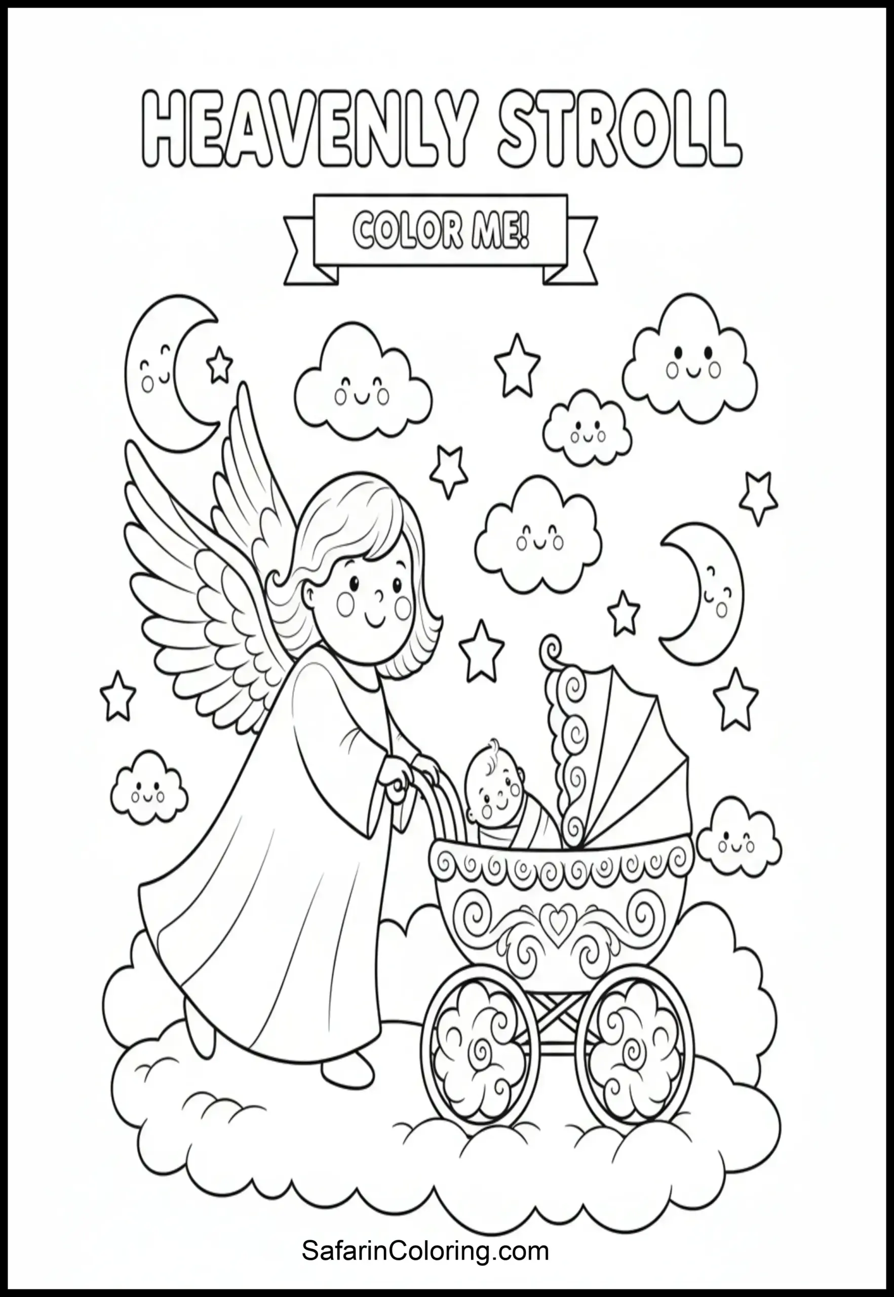 Angel Baby Carriage Scaled