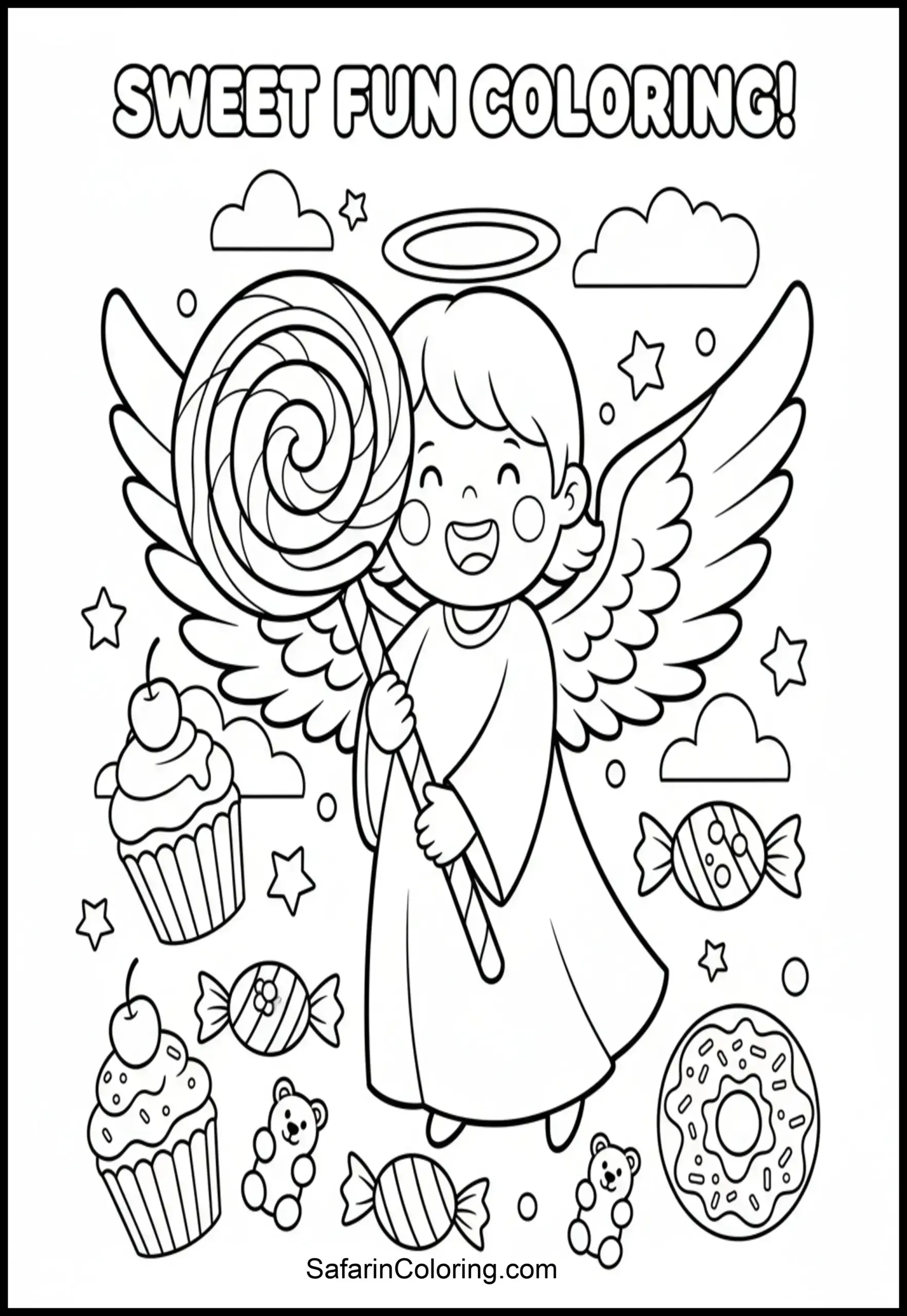Angel Holding Lollipop Scaled