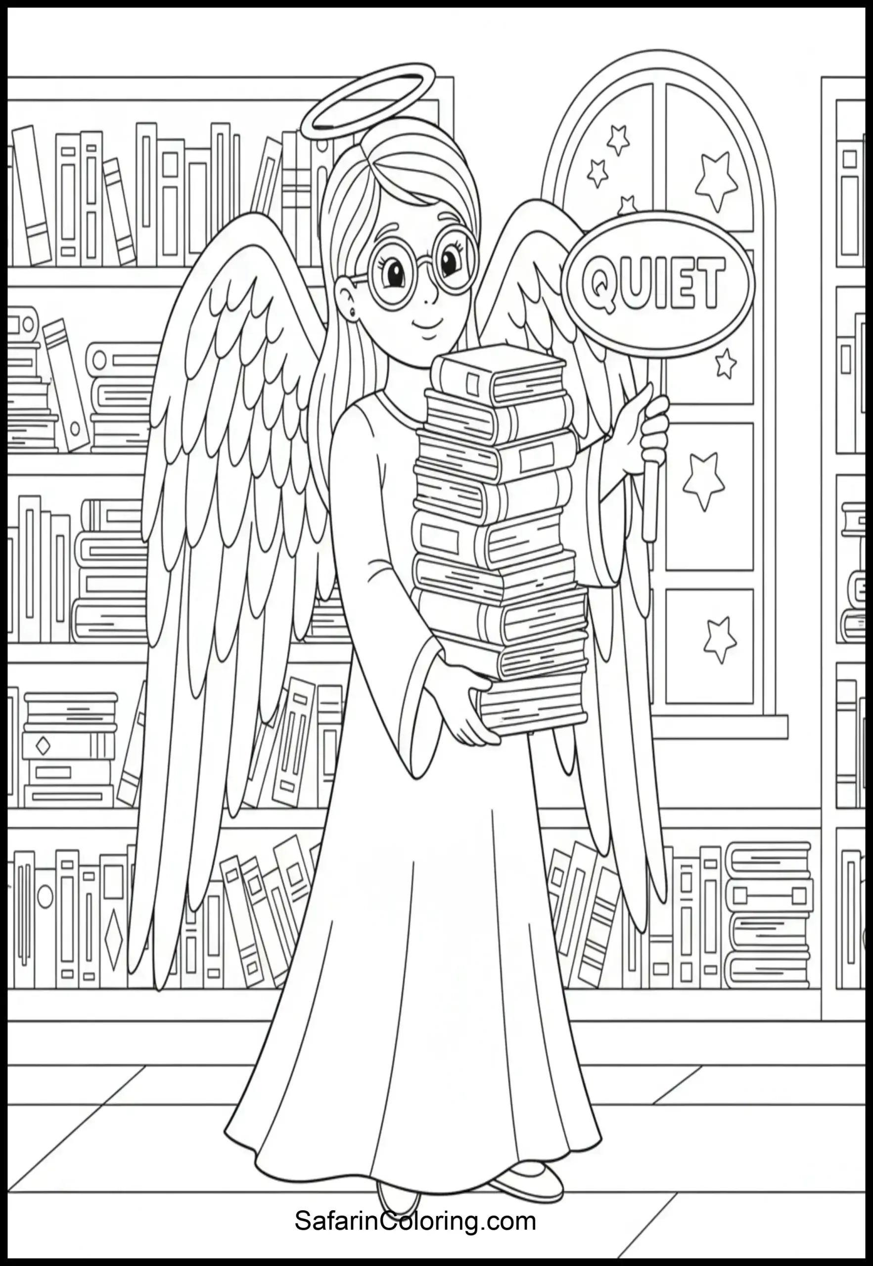 Angel Librarian Books Scaled