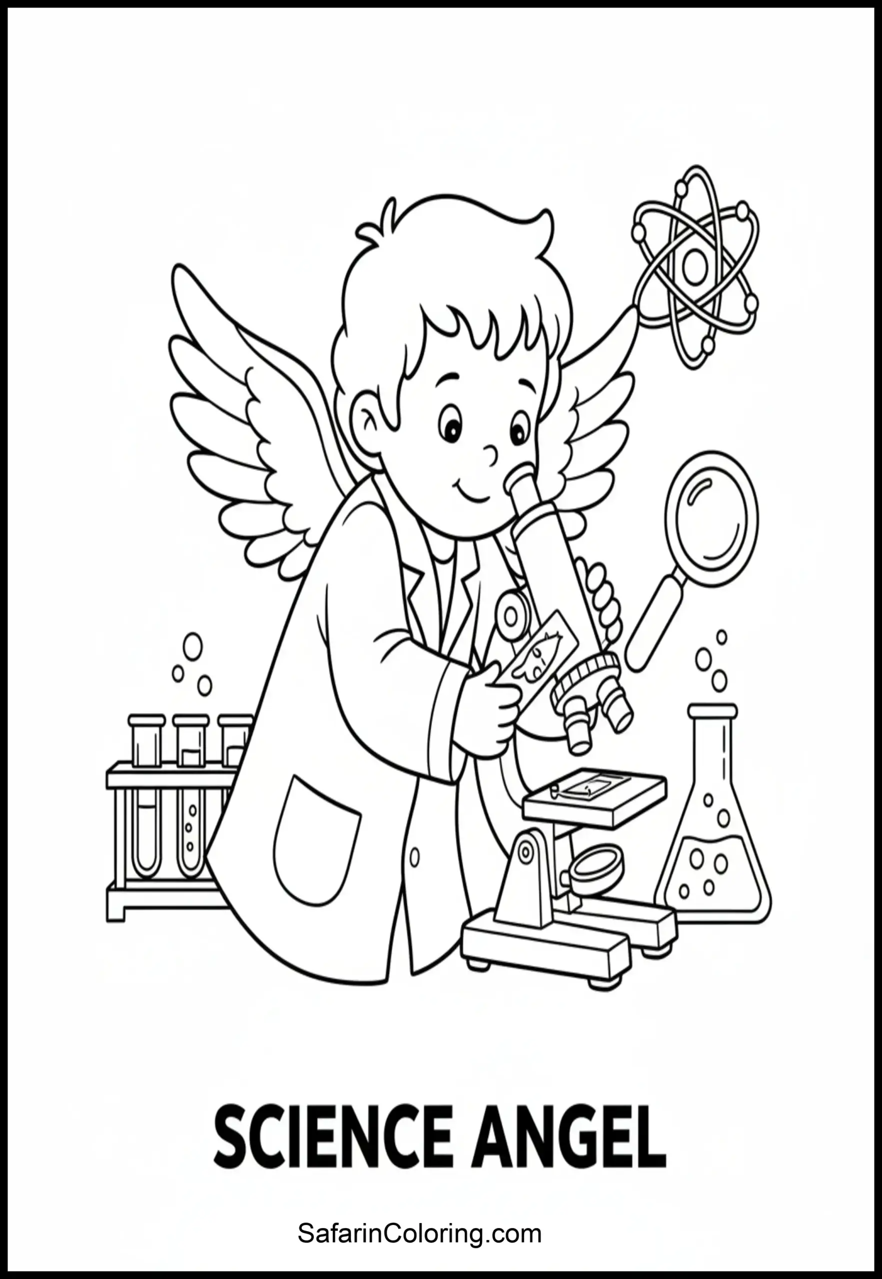 Angel Microscope Science Scaled