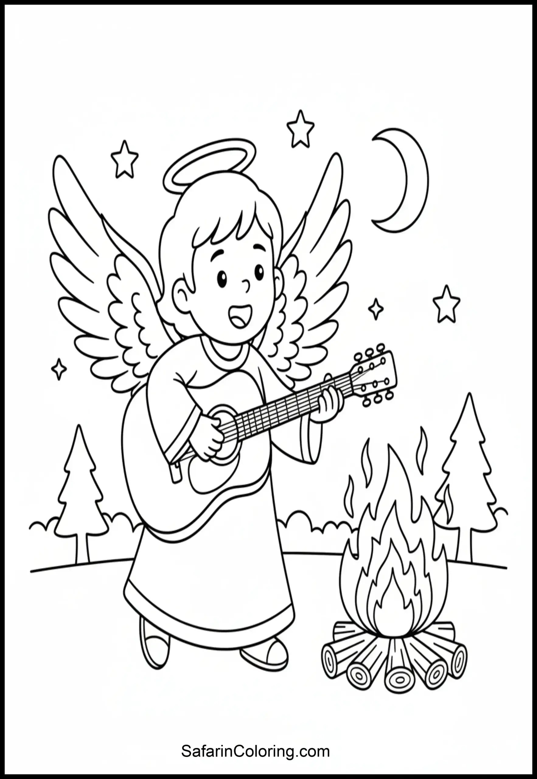 Angel Playing Guitar Scaled