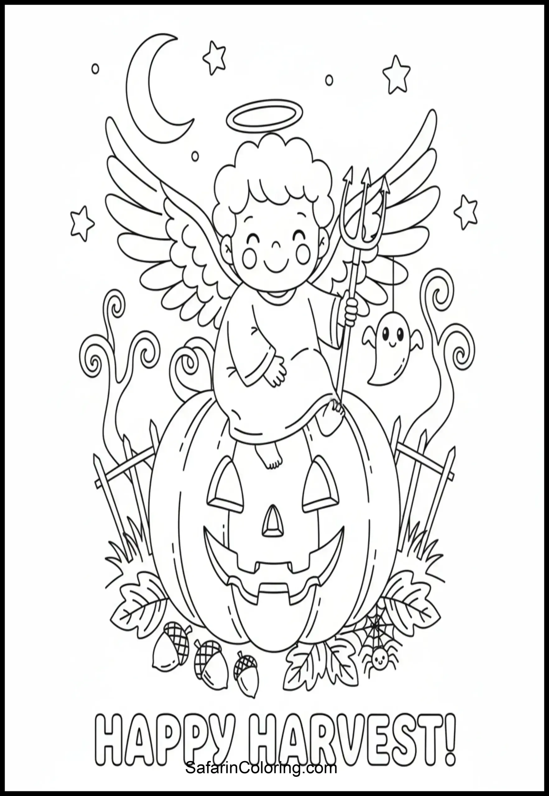 Angel Sitting Pumpkin Scaled